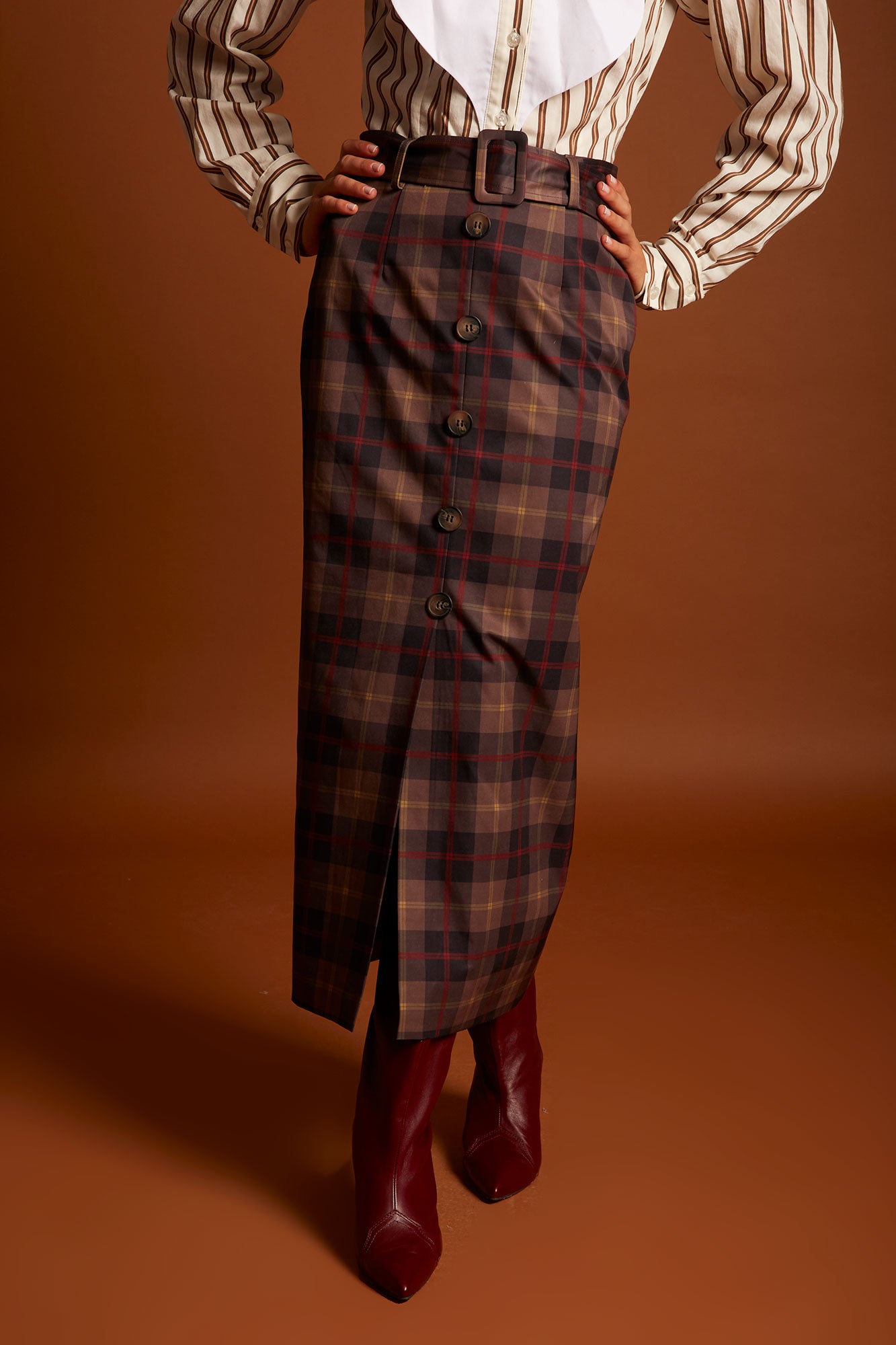 FALDA PIERINAMARRÓN 