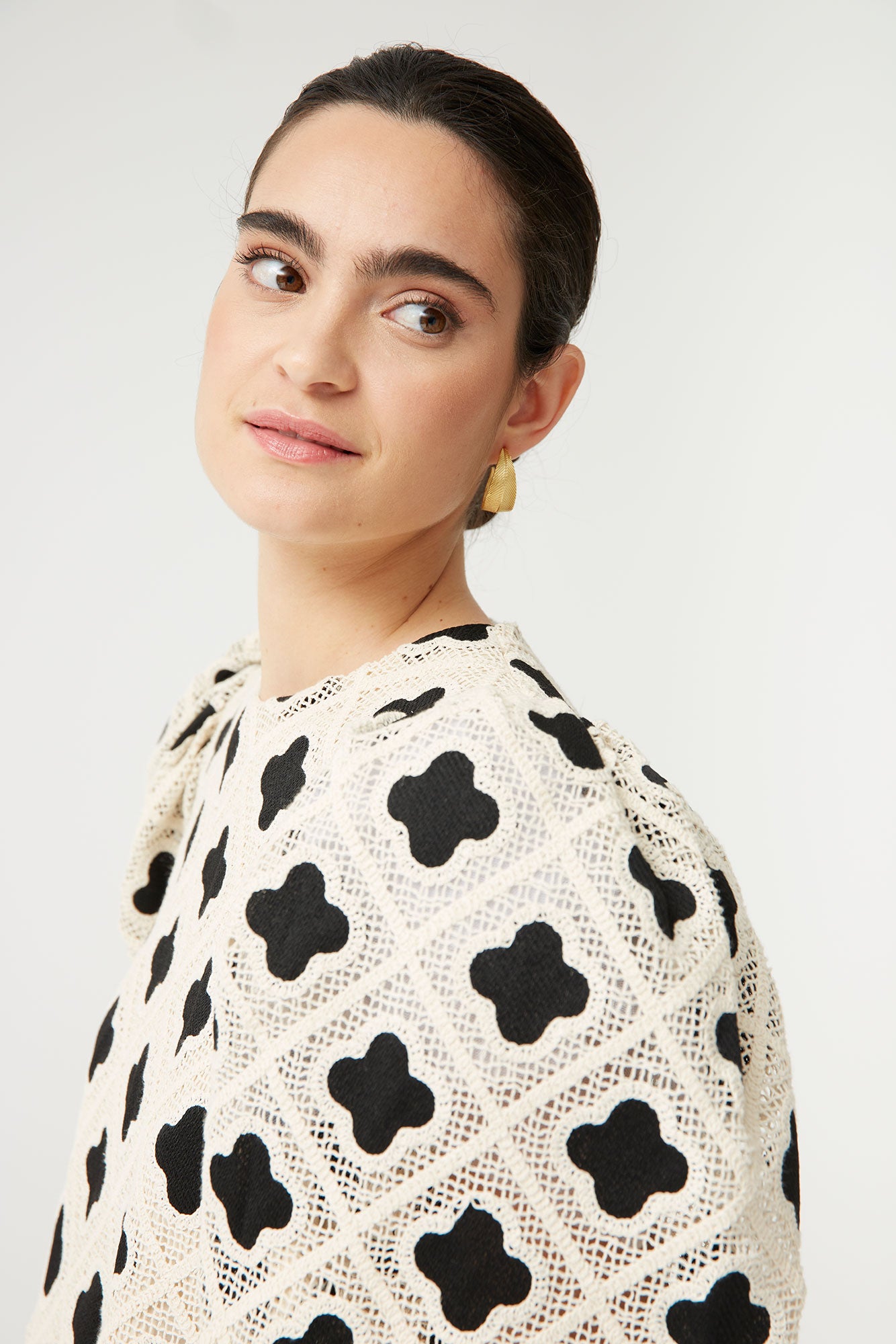 TOP ANNACHIARACRUDO/NEGRO 