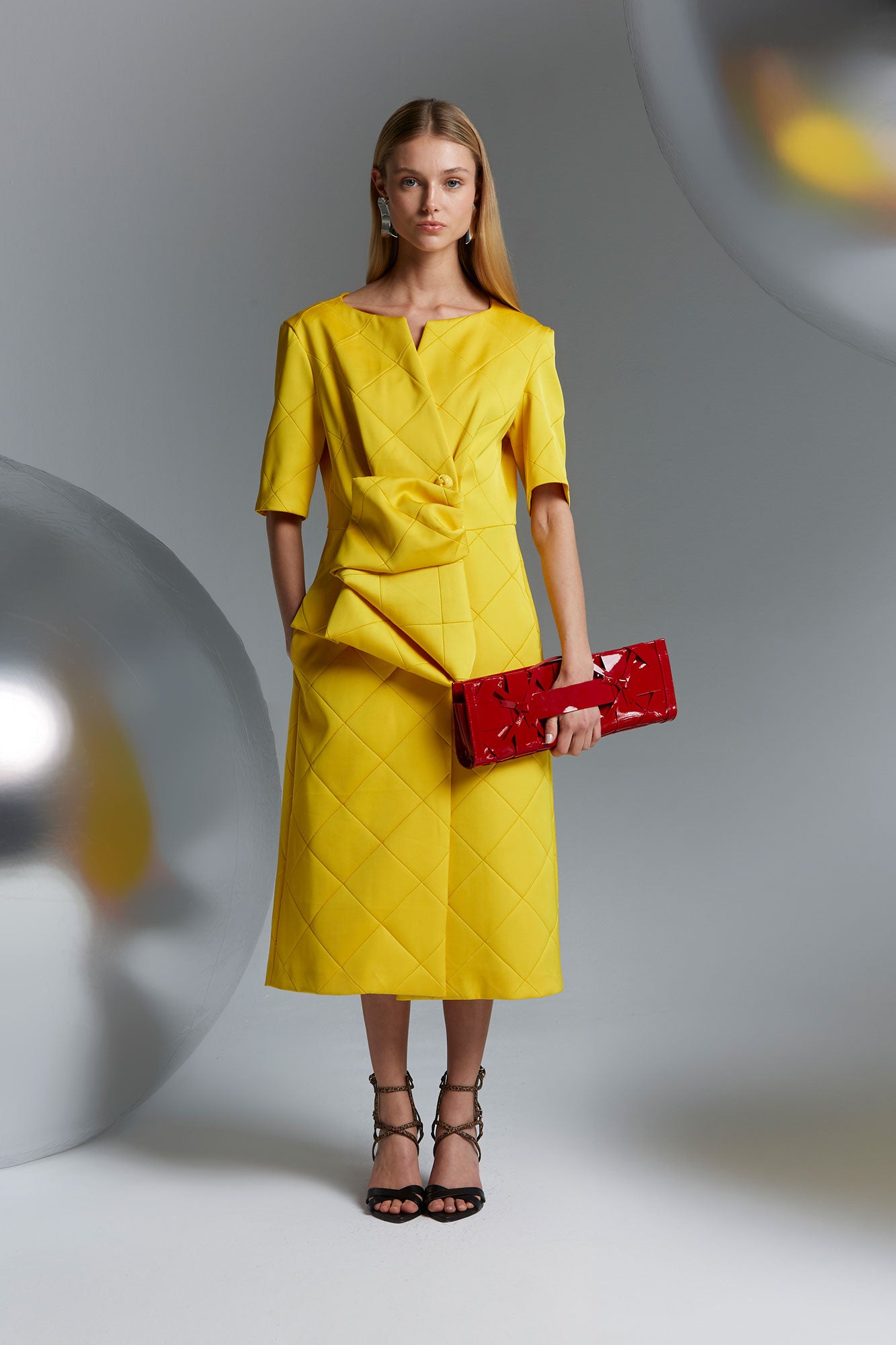 VESTIDO CMP.022AMARILLO 