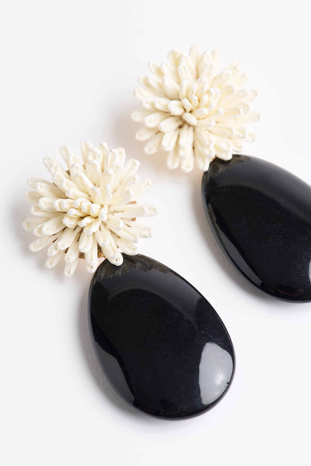 PENDIENTES JUNOBEIGE/NEGRO 