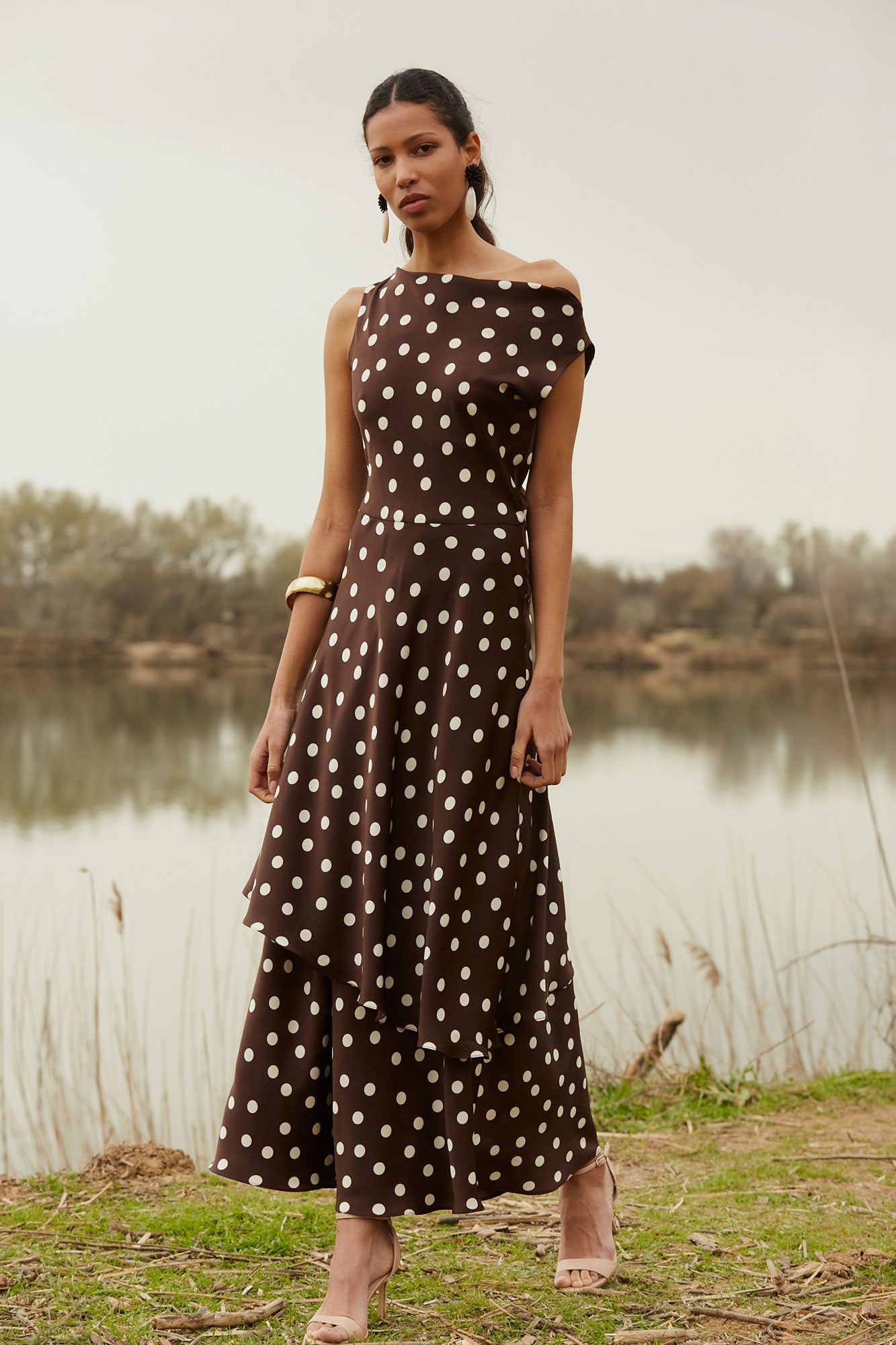 VESTIDO AZRIELMARRÓN 