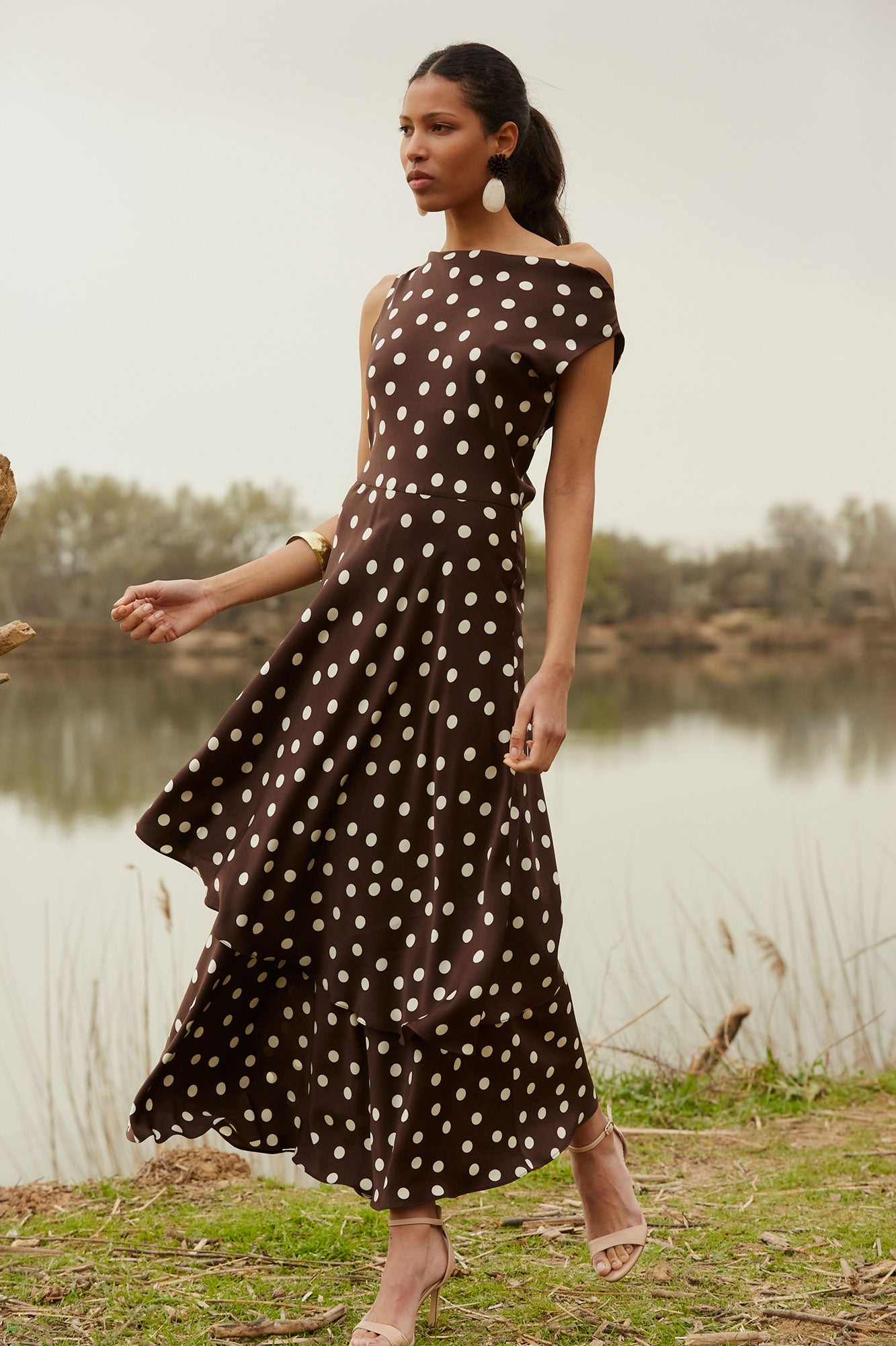 VESTIDO AZRIELMARRÓN 