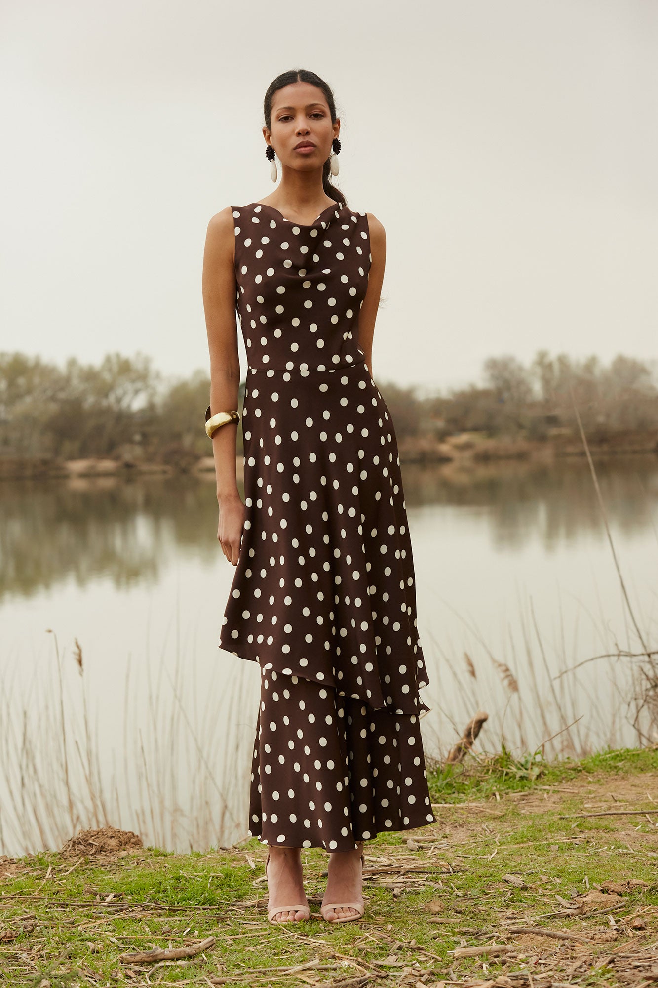VESTIDO AZRIELMARRÓN 
