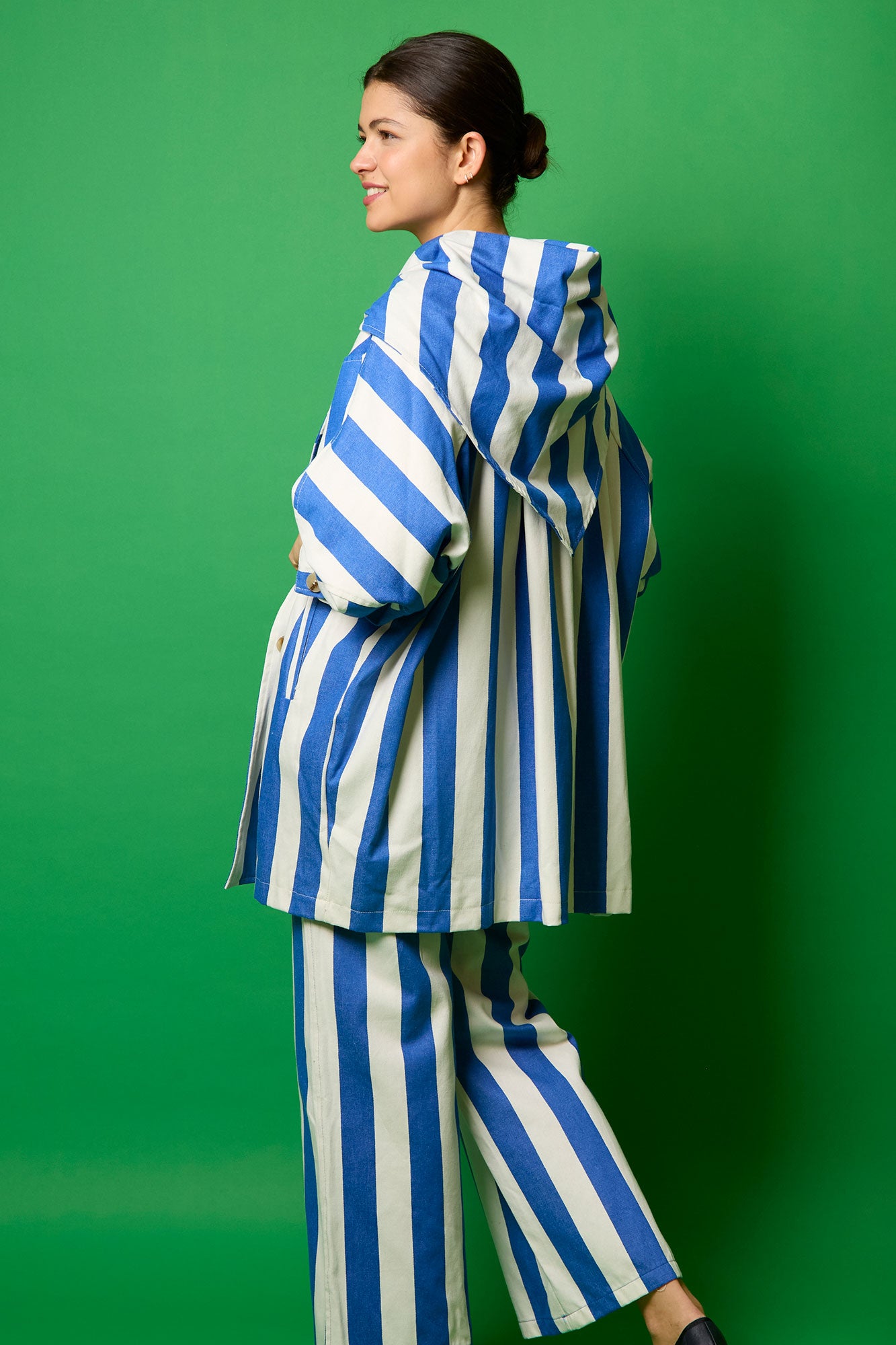 CHAQUETA SISTER40RAYAS AZUL 