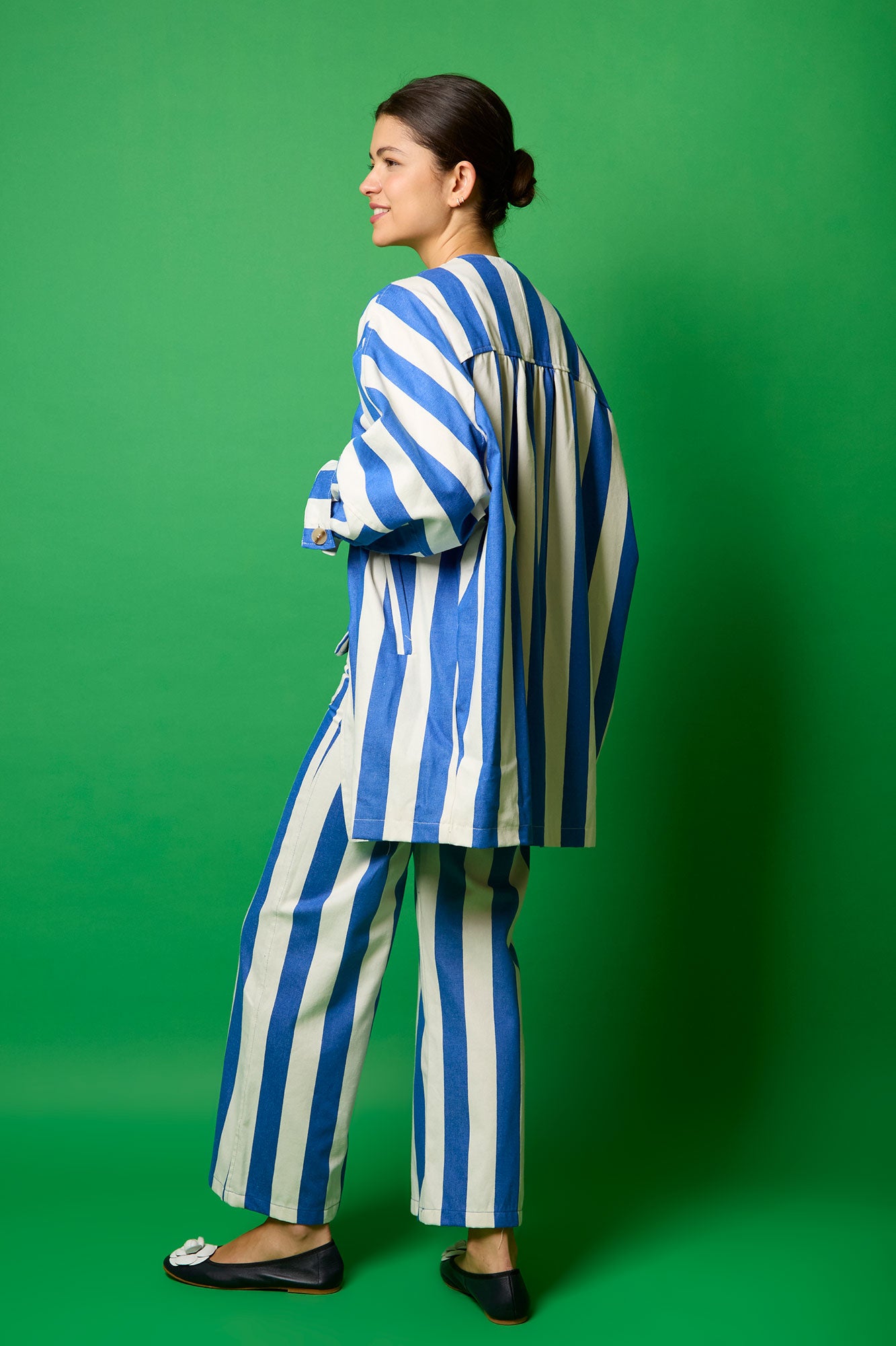 CHAQUETA SISTER40RAYAS AZUL 