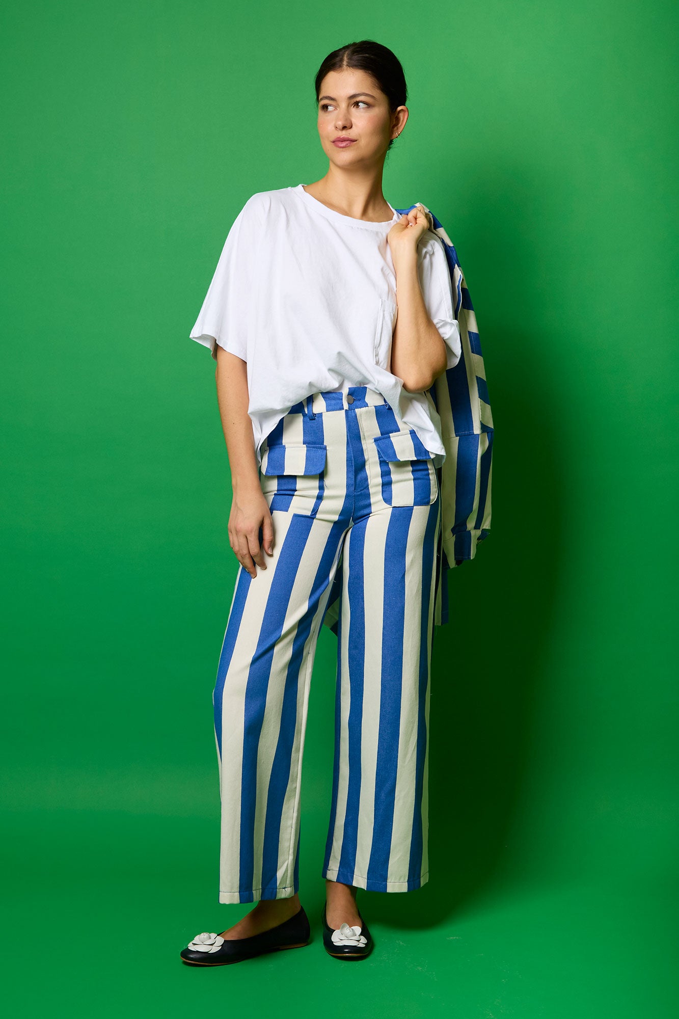 PANTALON SISTER39RAYAS AZUL 