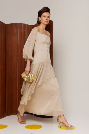 VESTIDO AINHOABEIGE 