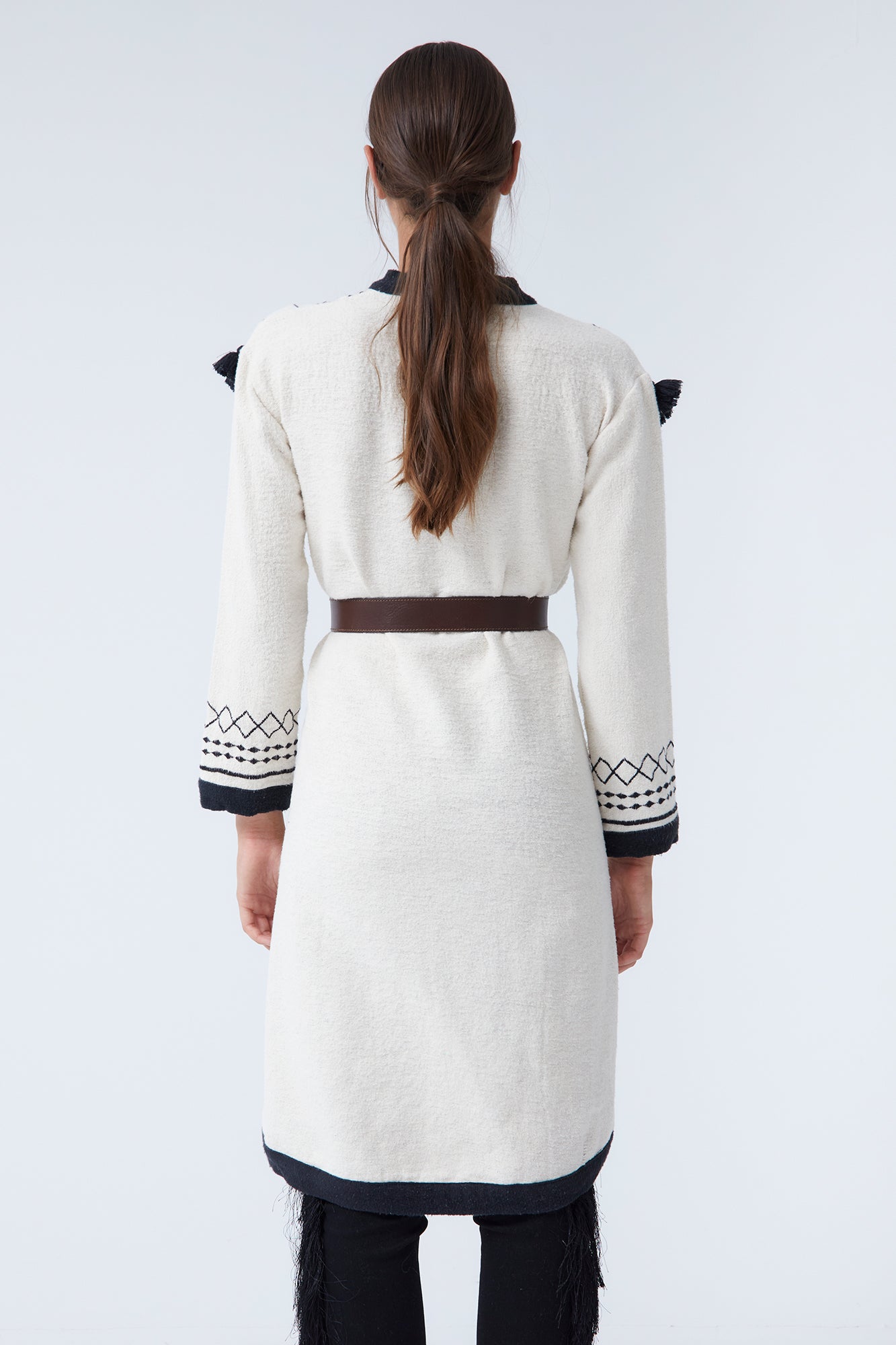 ABRIGO CLIMENTBEIGE Y NEGRO 