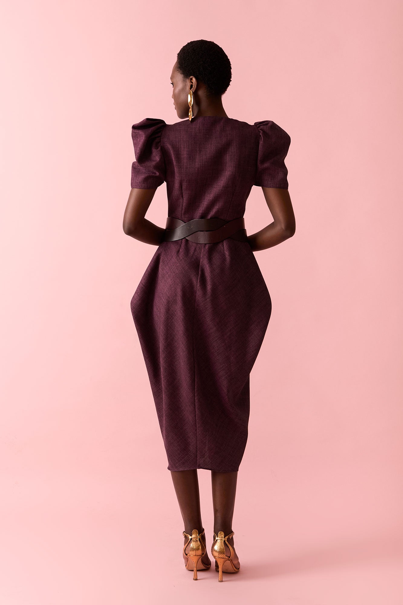 VESTIDO TRIANABERENJENA 