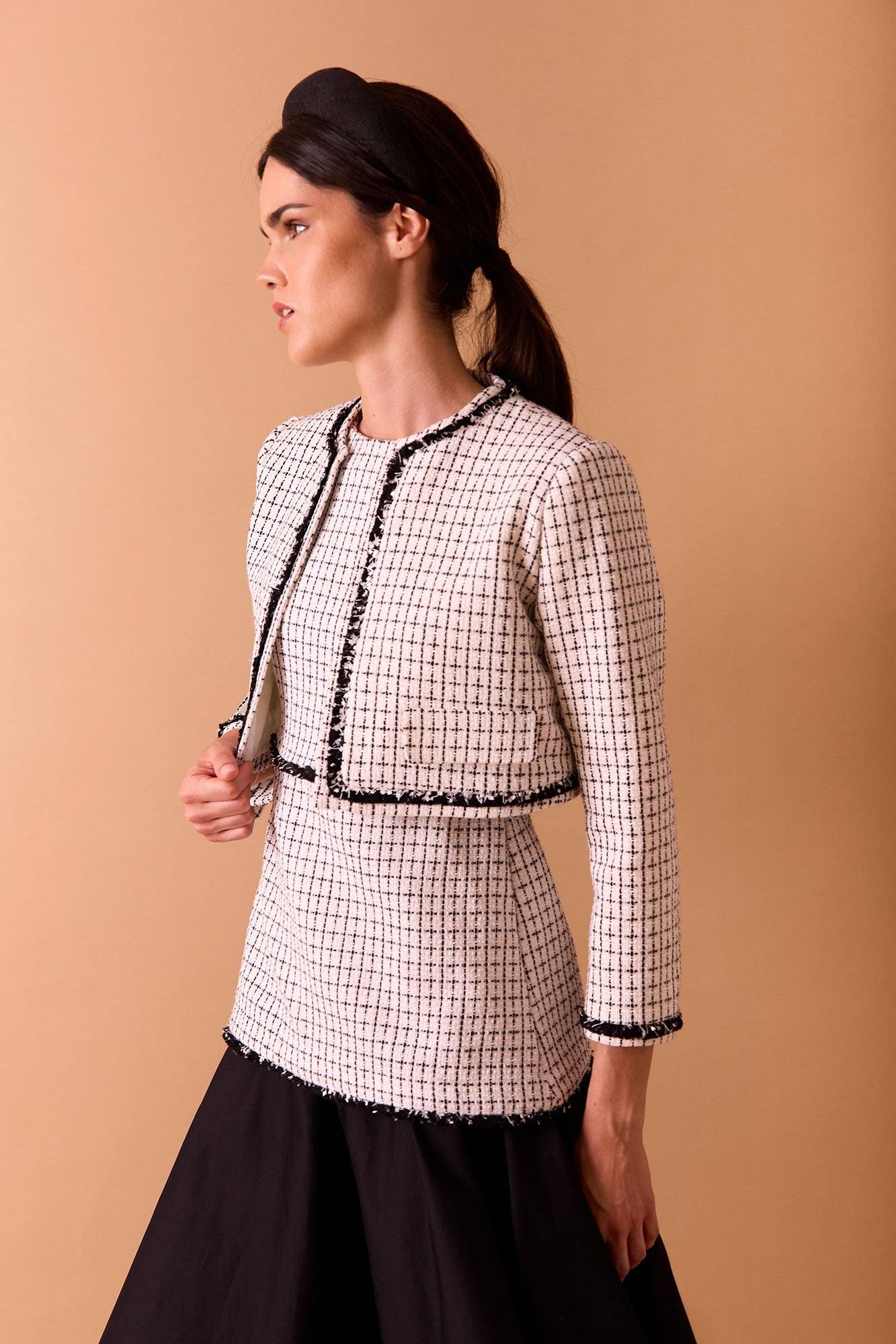 CHAQUETA NENÚFARBLANCO/NEGRO 