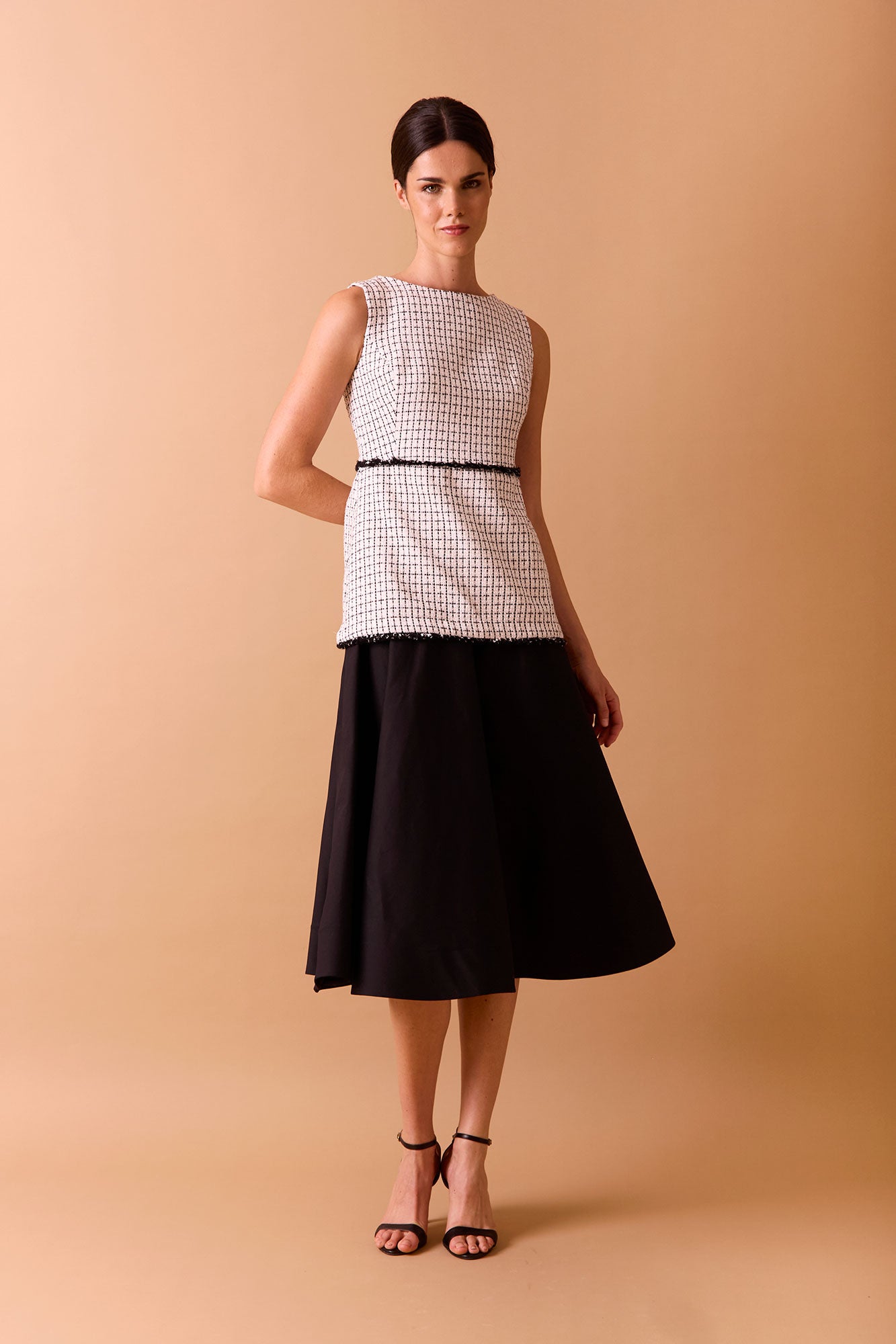 VESTIDO NENÚFARBLANCO/NEGRO 