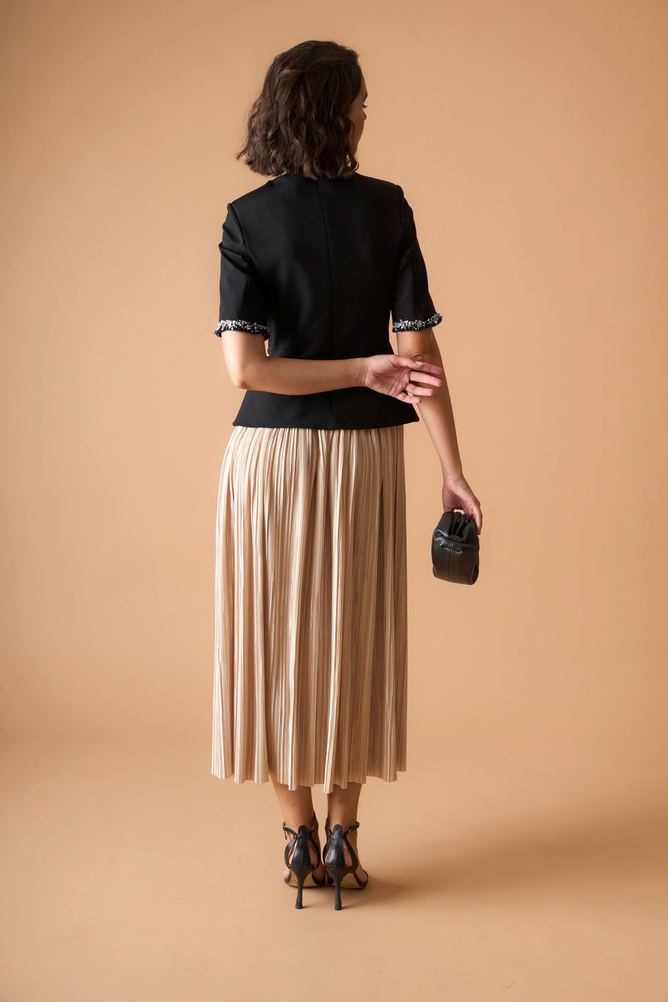 VESTIDO HADARANEGRO/BEIGE 