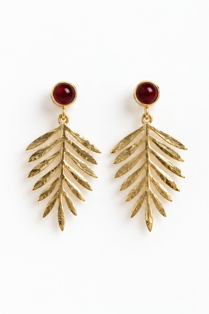 PENDIENTES HOJASDORADO 