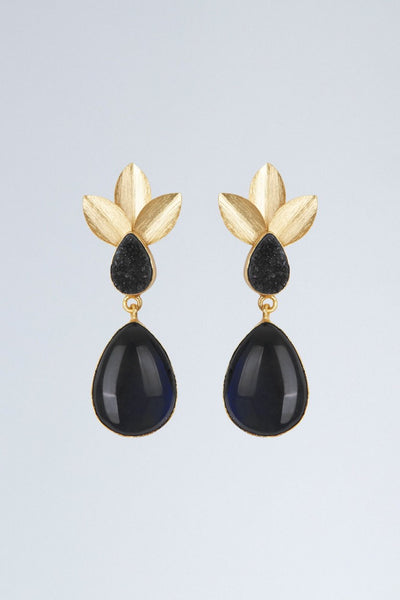 ENIA BLACK EARRINGS