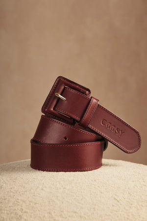 RENATA BURGUNDY BELT
