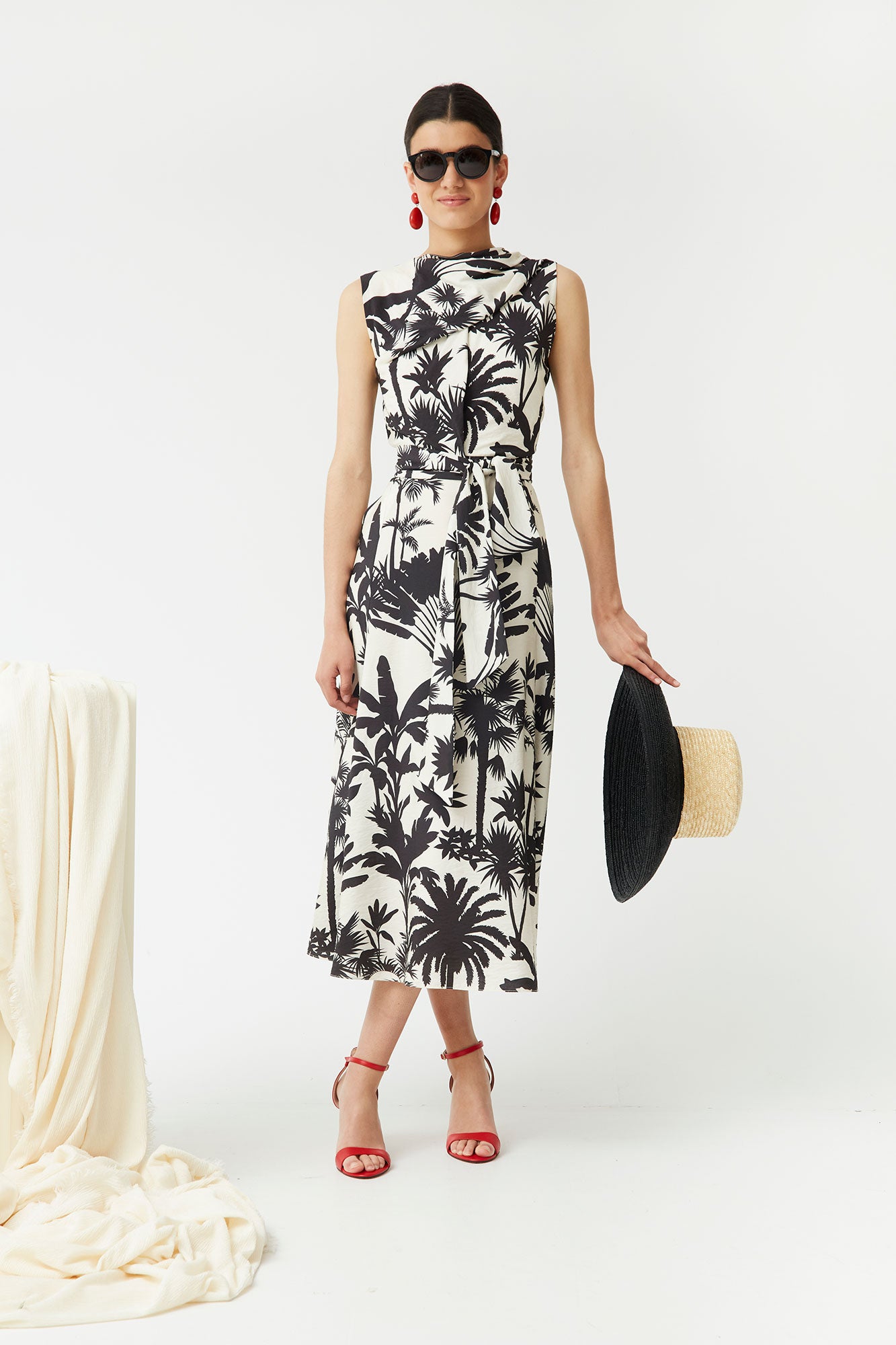 VESTIDO LEVY BLANCO/NEGRO
