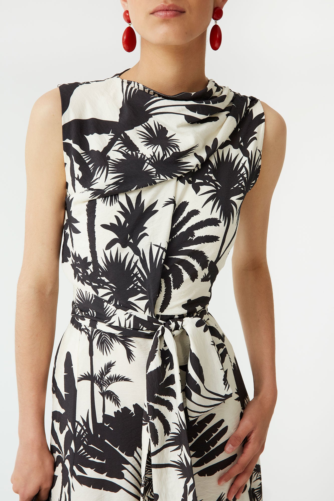 VESTIDO LEVY BLANCO/NEGRO