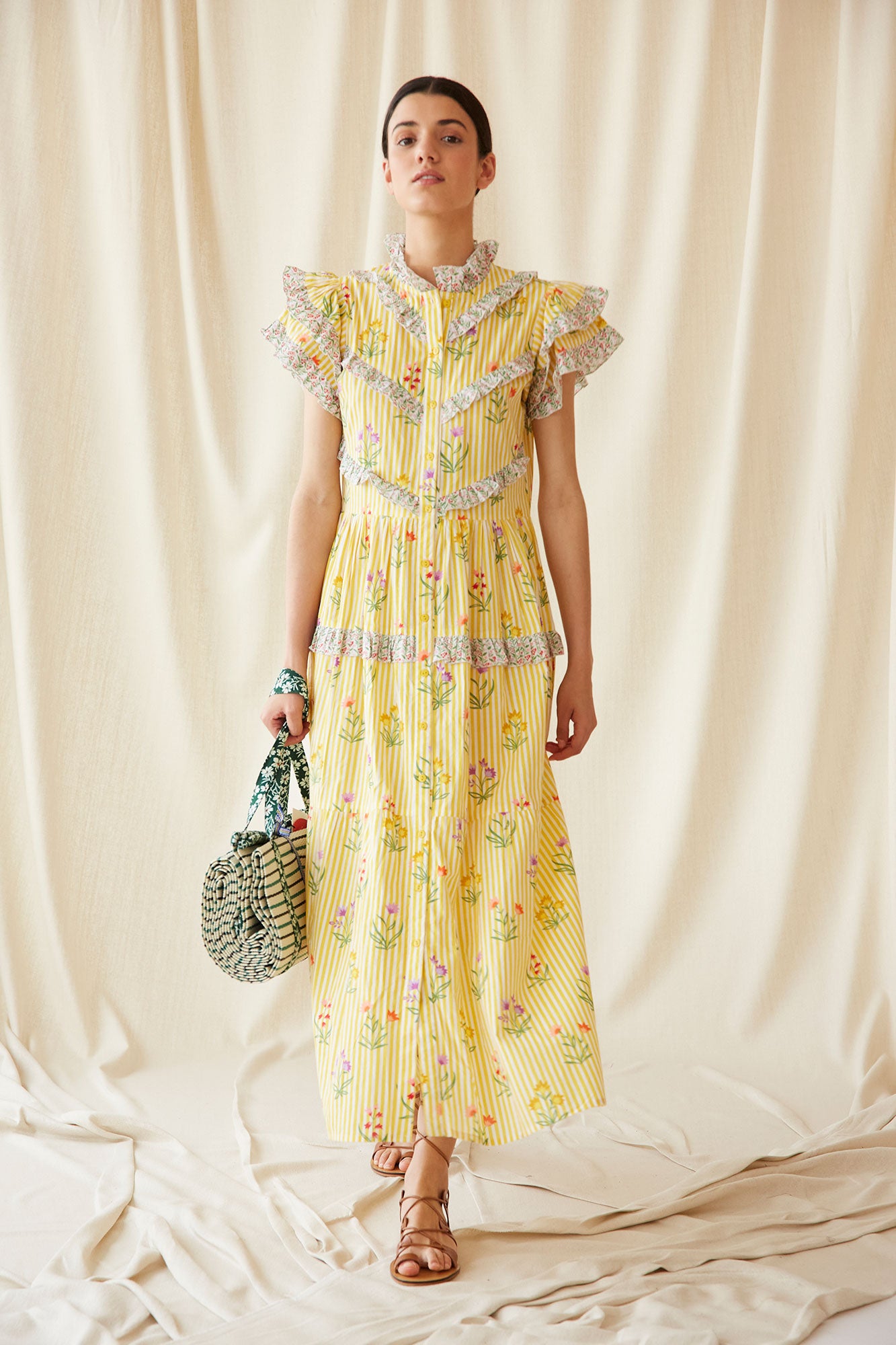 VESTIDO ANTILLA AMARILLO