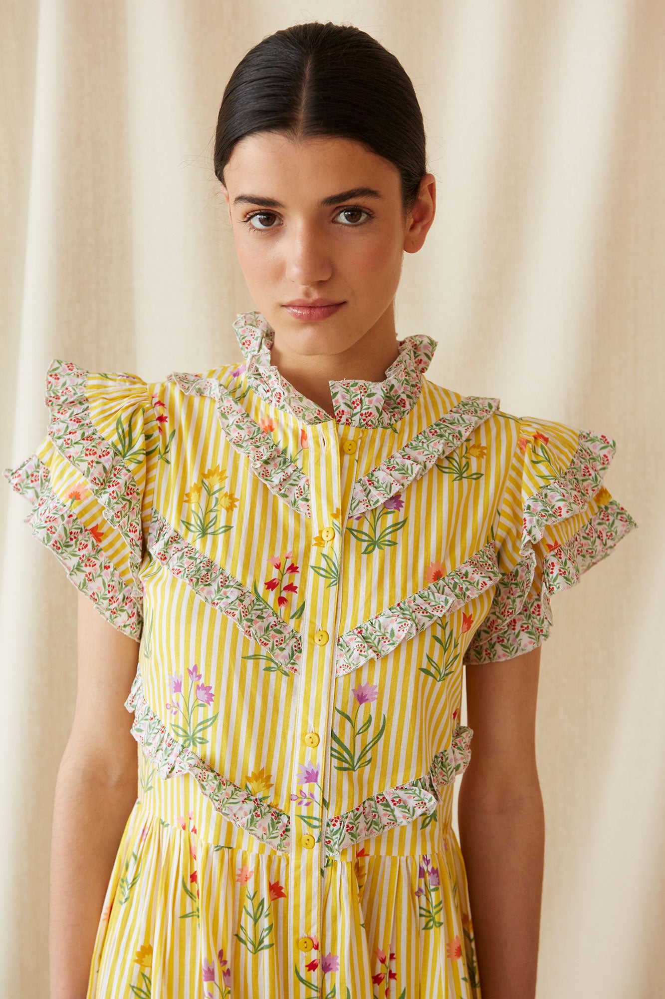 VESTIDO ANTILLA AMARILLO