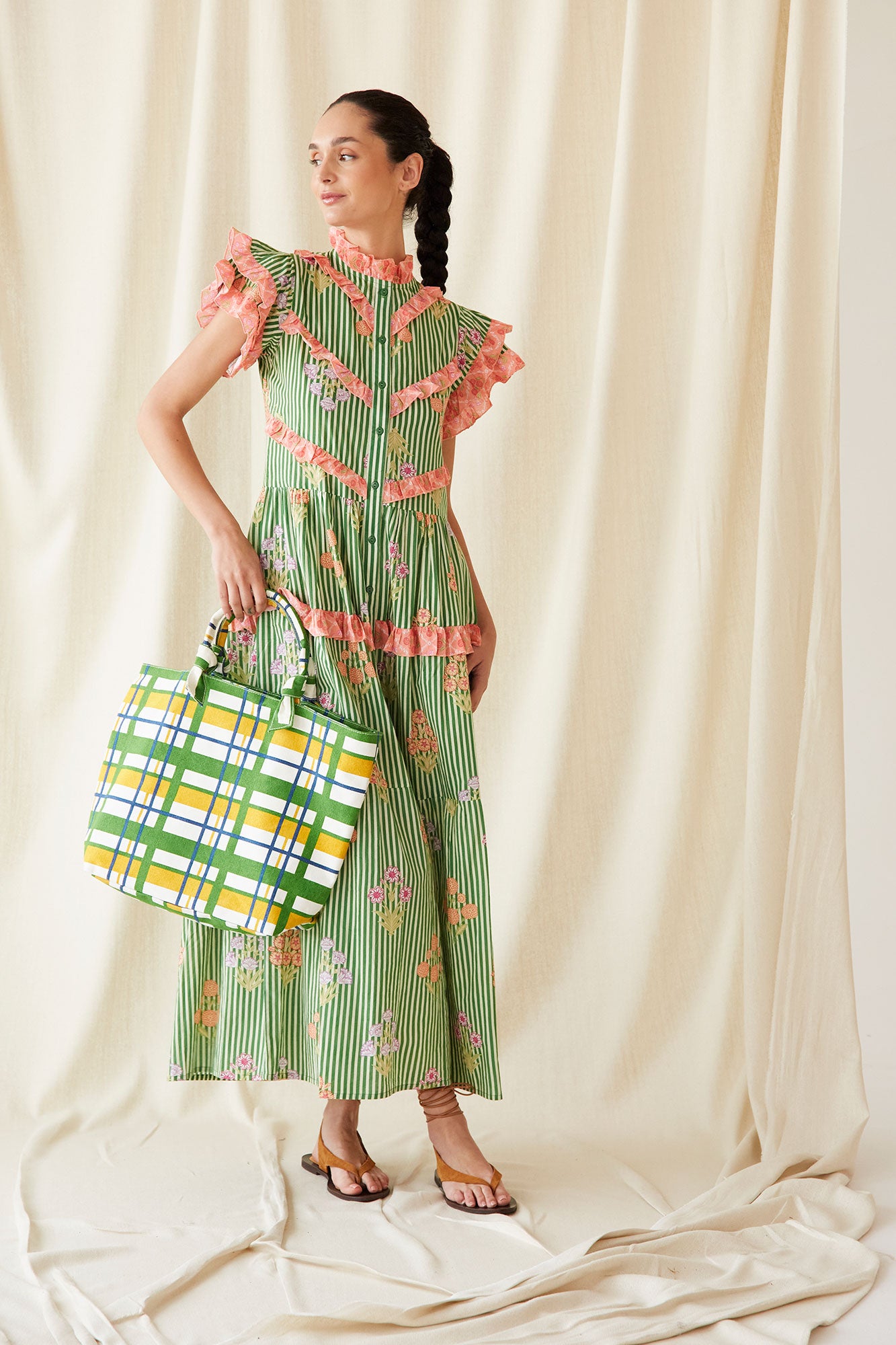 VESTIDO ANTILLA VERDE