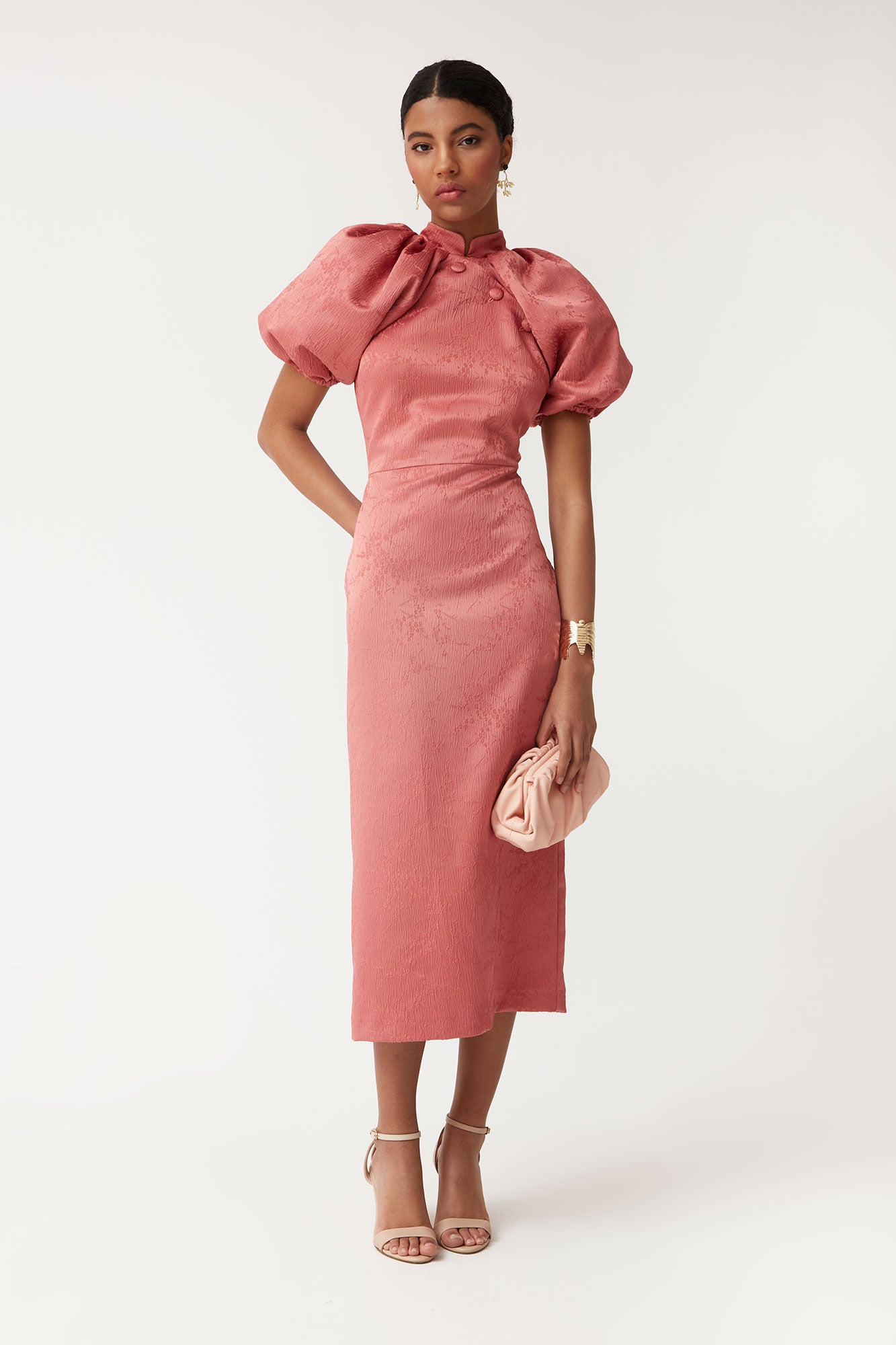 Coosy Vestidos Invitada Vestido Coosy Flores VESTIDO ZAZ ROSA