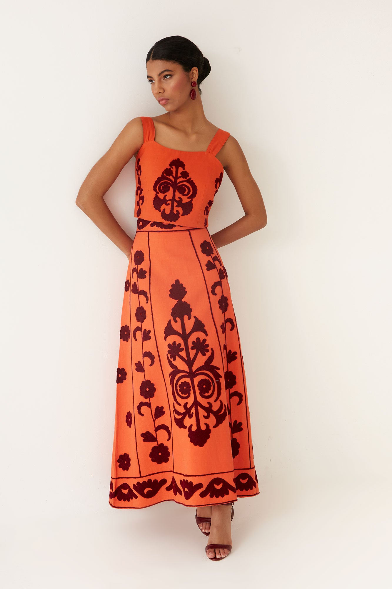 JUPE ORANGE DIANA