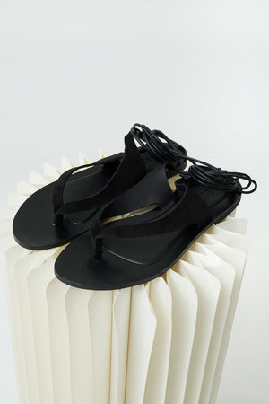 SANDALIAS TRENZA NEGRO