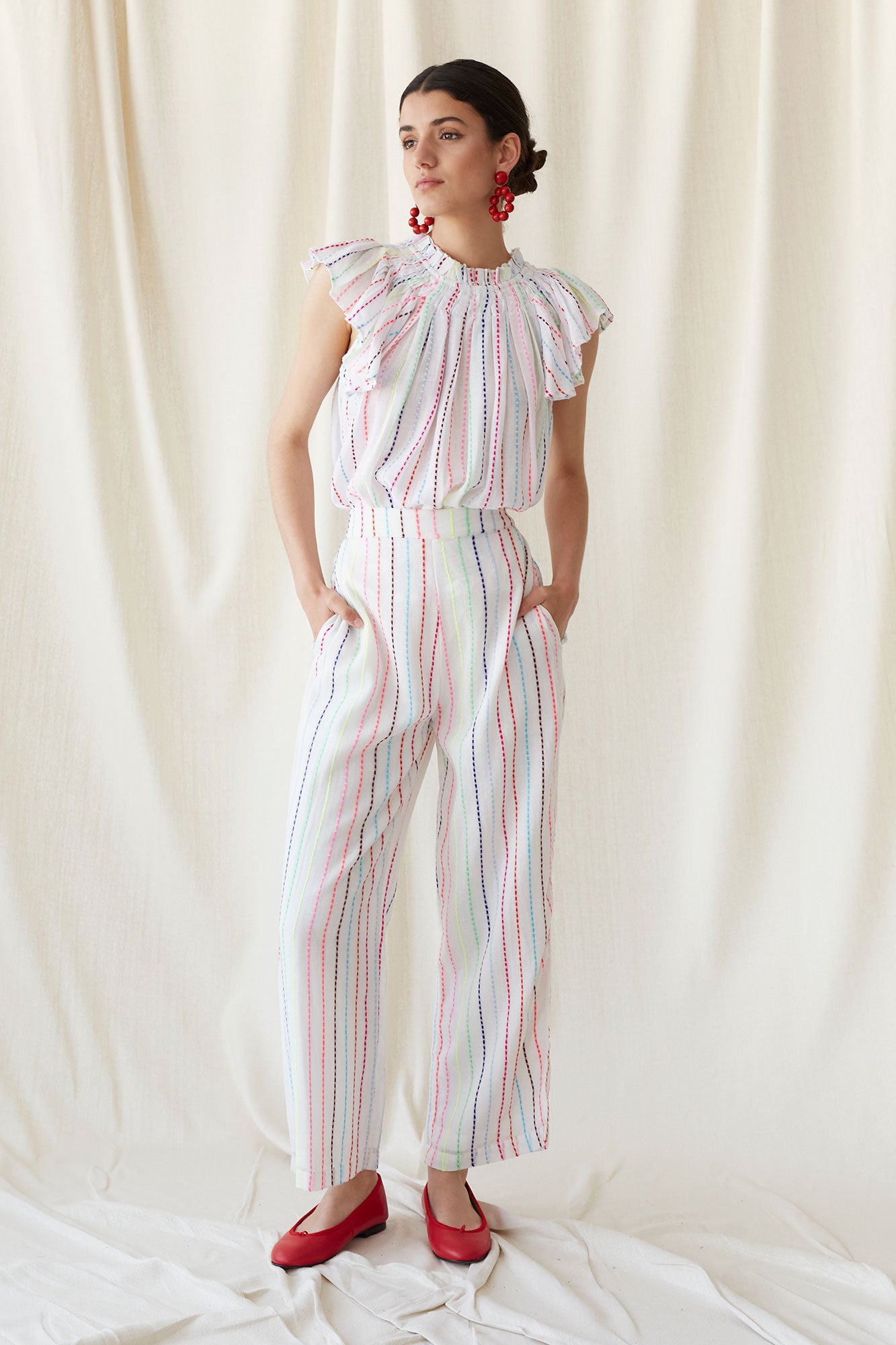ENSEMBLE DE COQUILLES MULTICOLORE