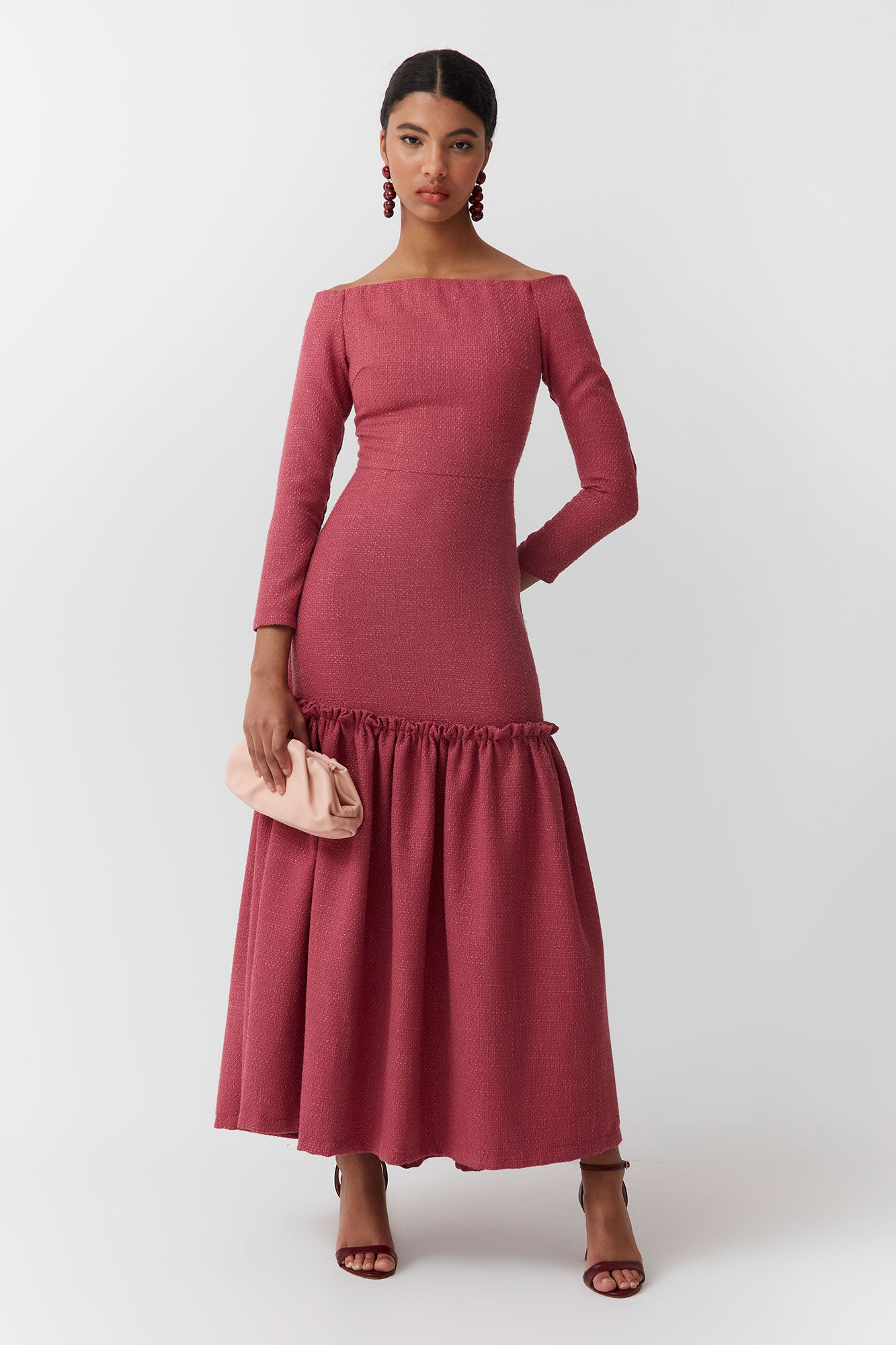 VESTIDO AFRICA BURDEOS