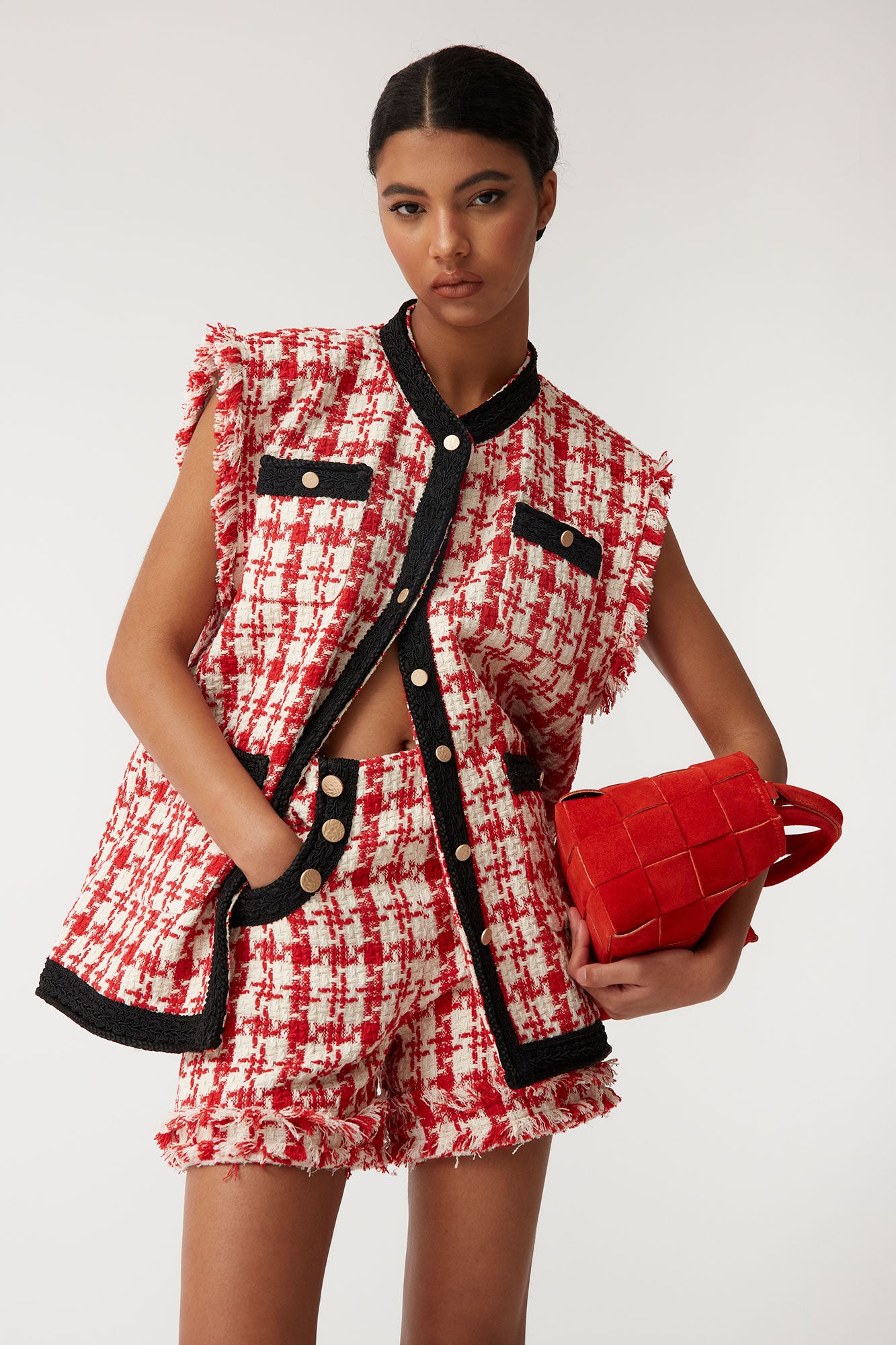 RED CHANELLE VEST