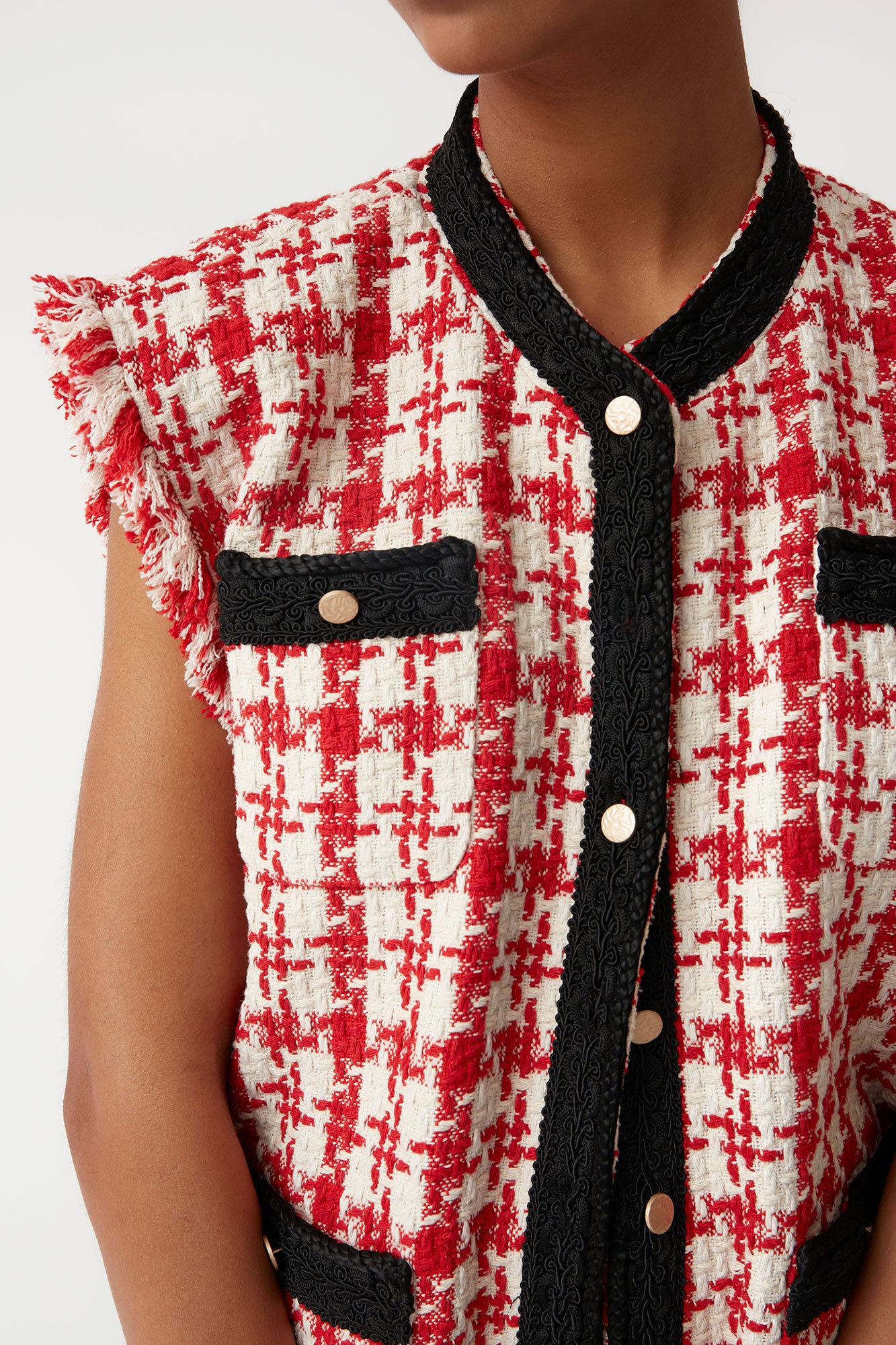 RED CHANELLE VEST