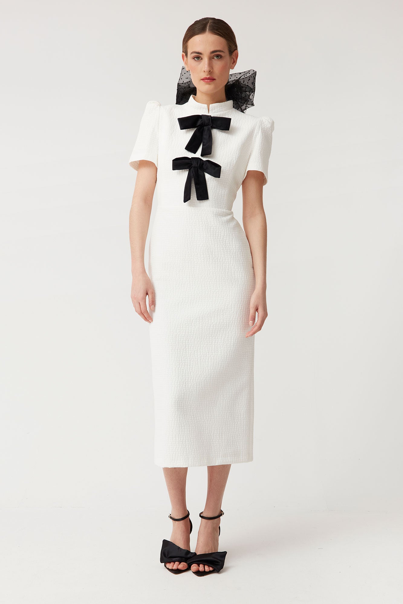 WHITE BOW DRESS