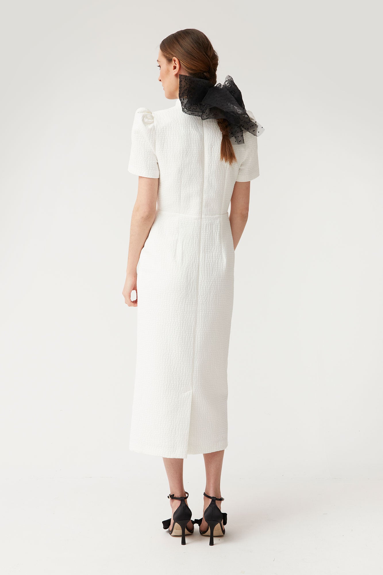 WHITE BOW DRESS