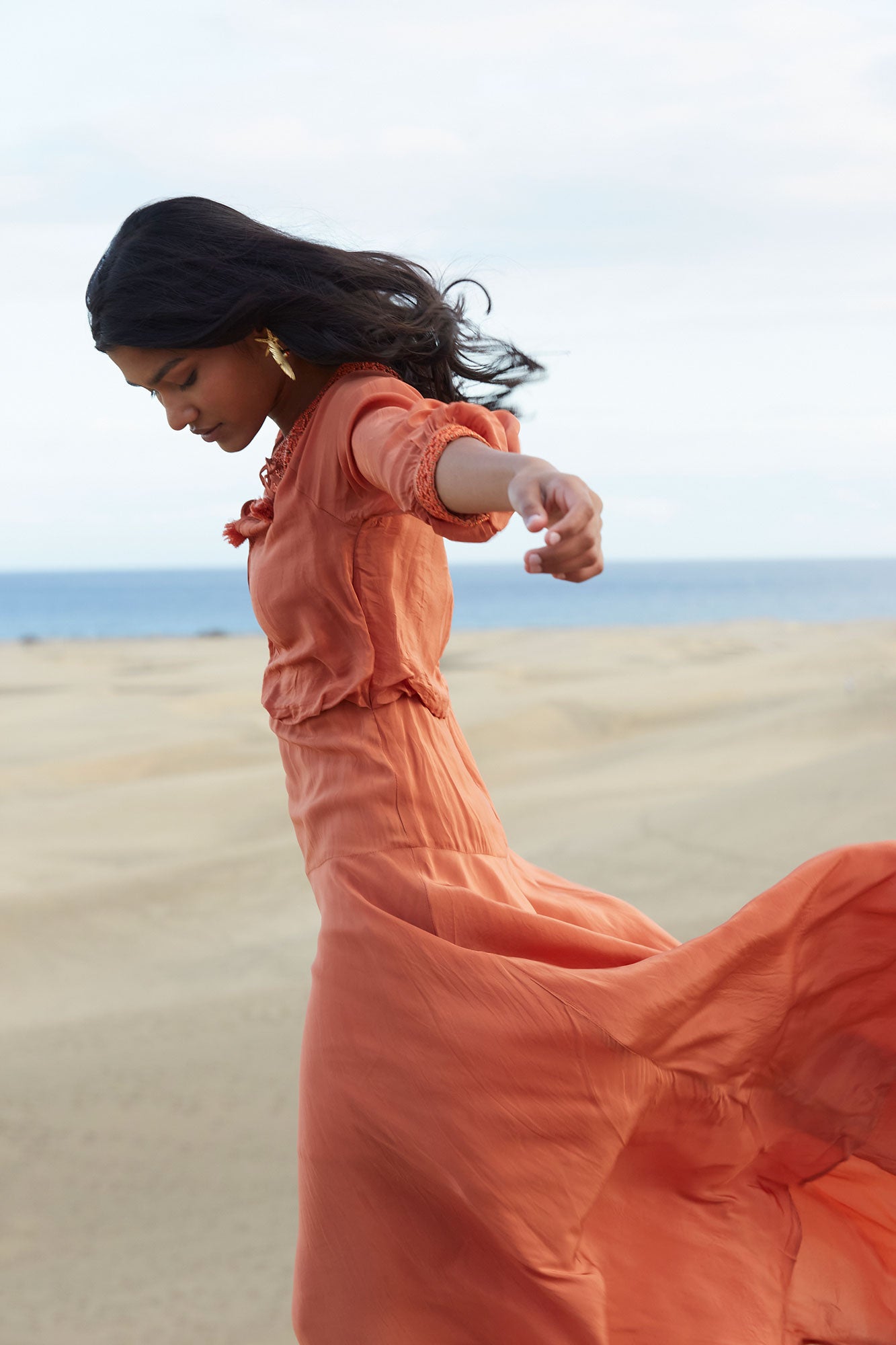 VESTIDO CORINA TERRACOTA