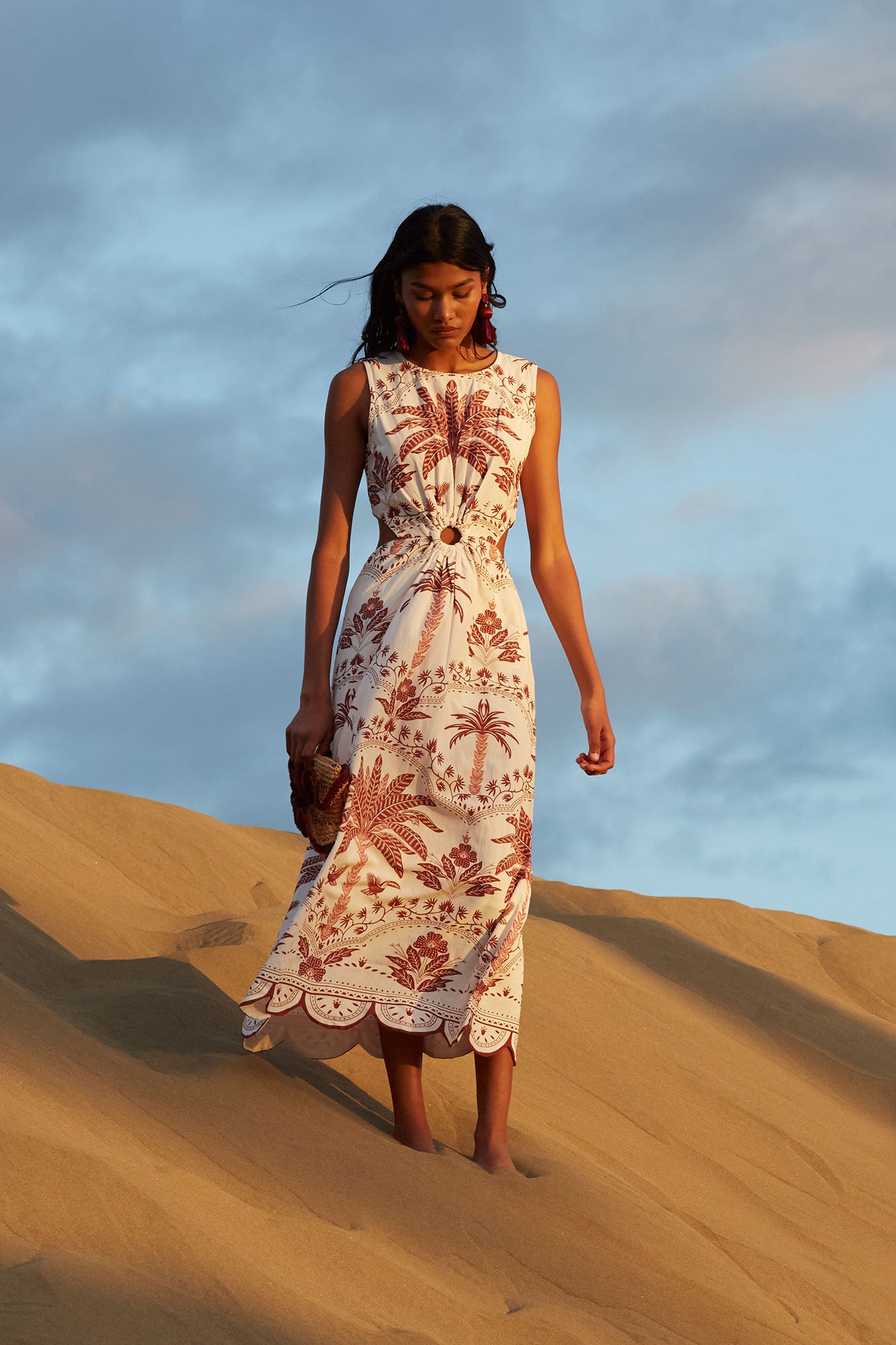 PALMITO BURGUNDY DRESS