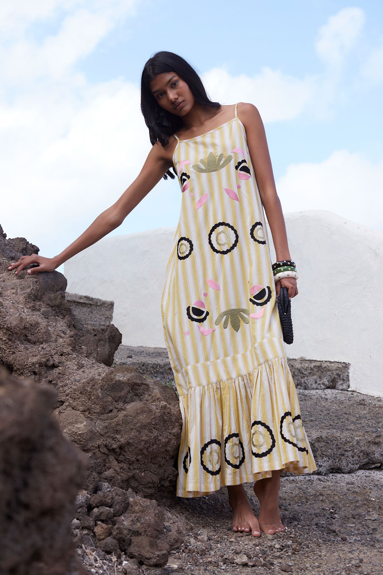 YELLOW SANREMO DRESS