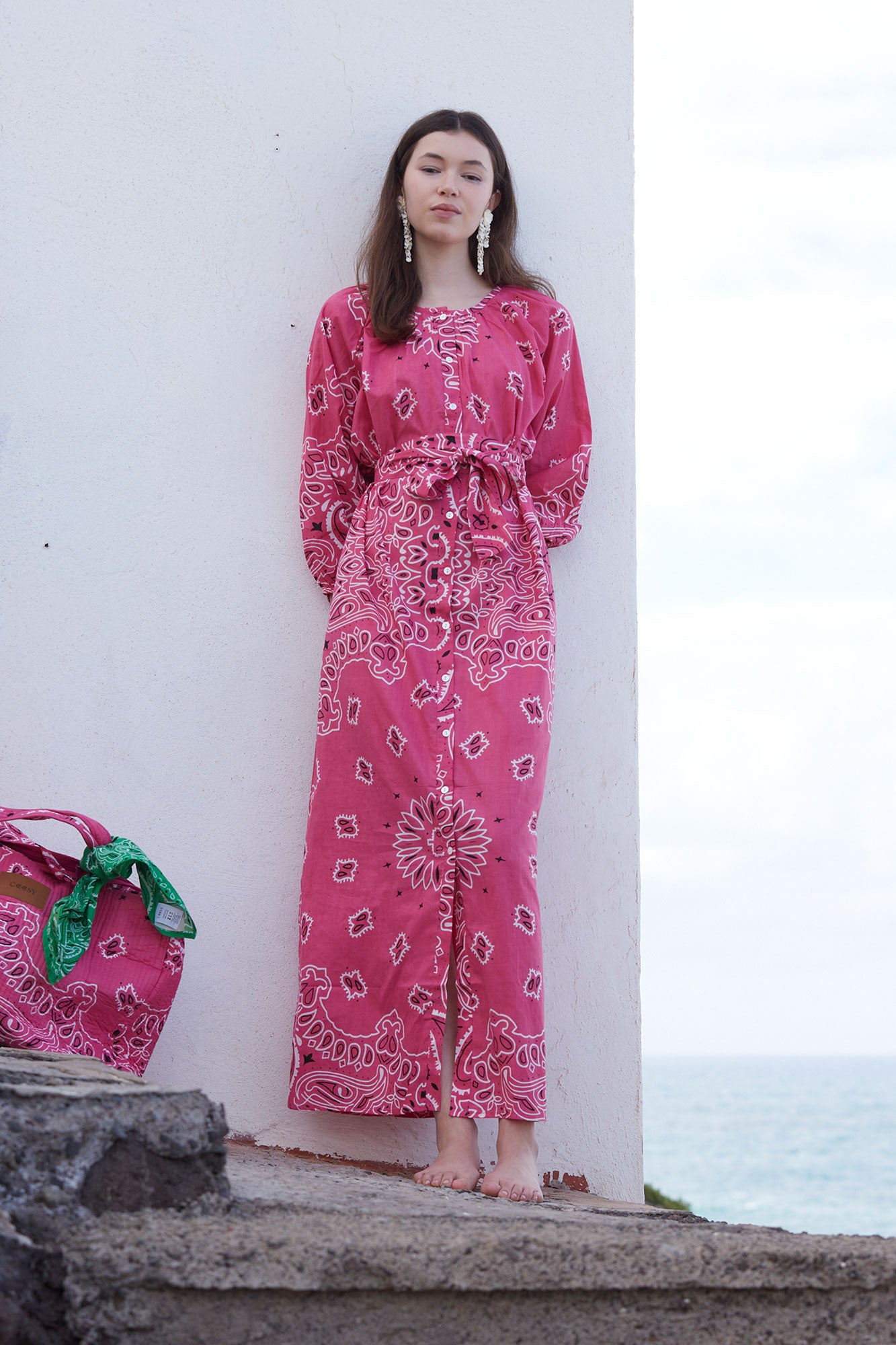PINK BANDANA DRESS