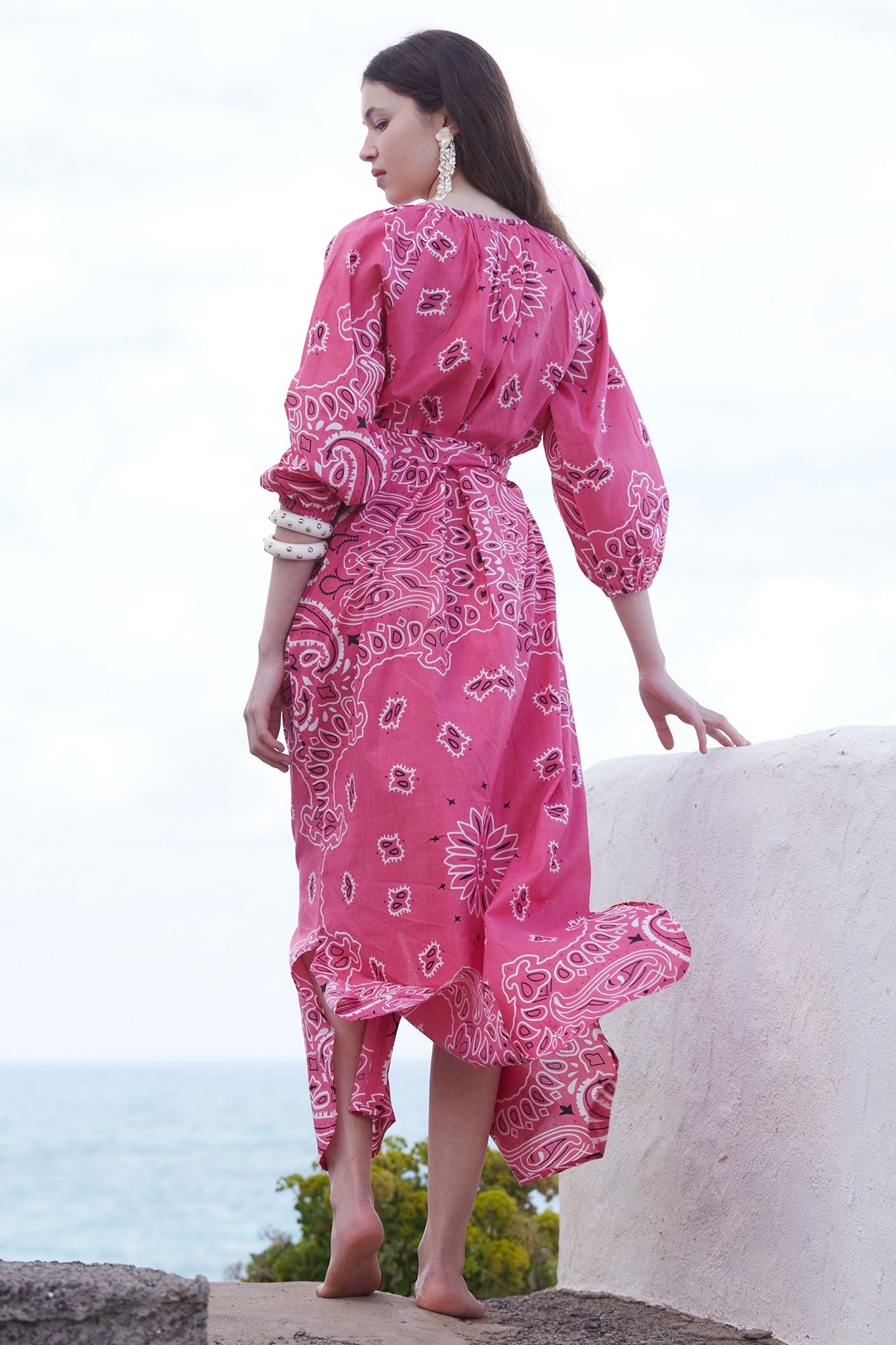 PINK BANDANA DRESS