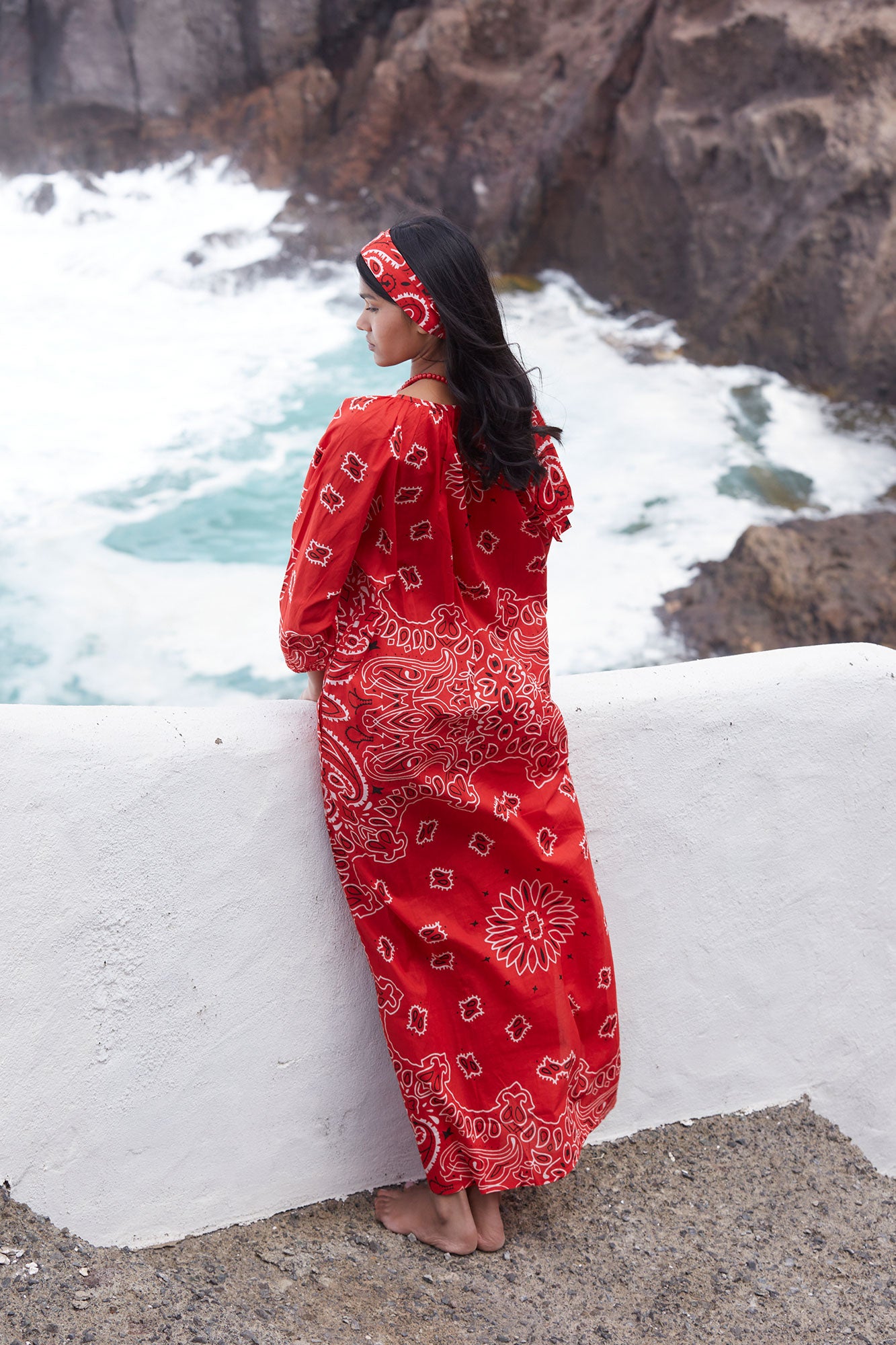 RED BANDANA DRESS
