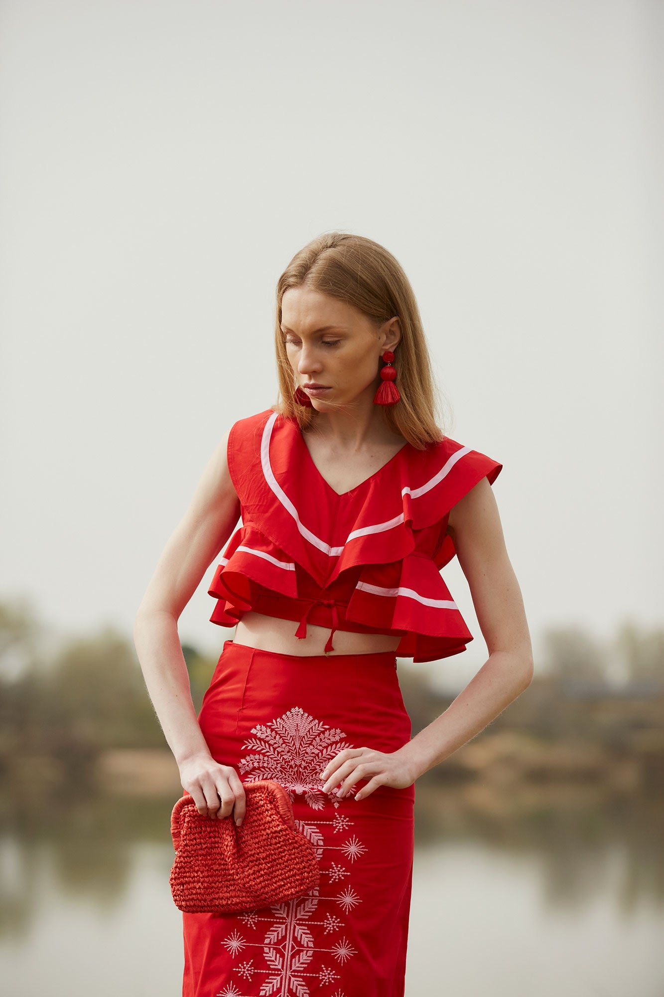 CONJUNTO MALDIVAS ROJO