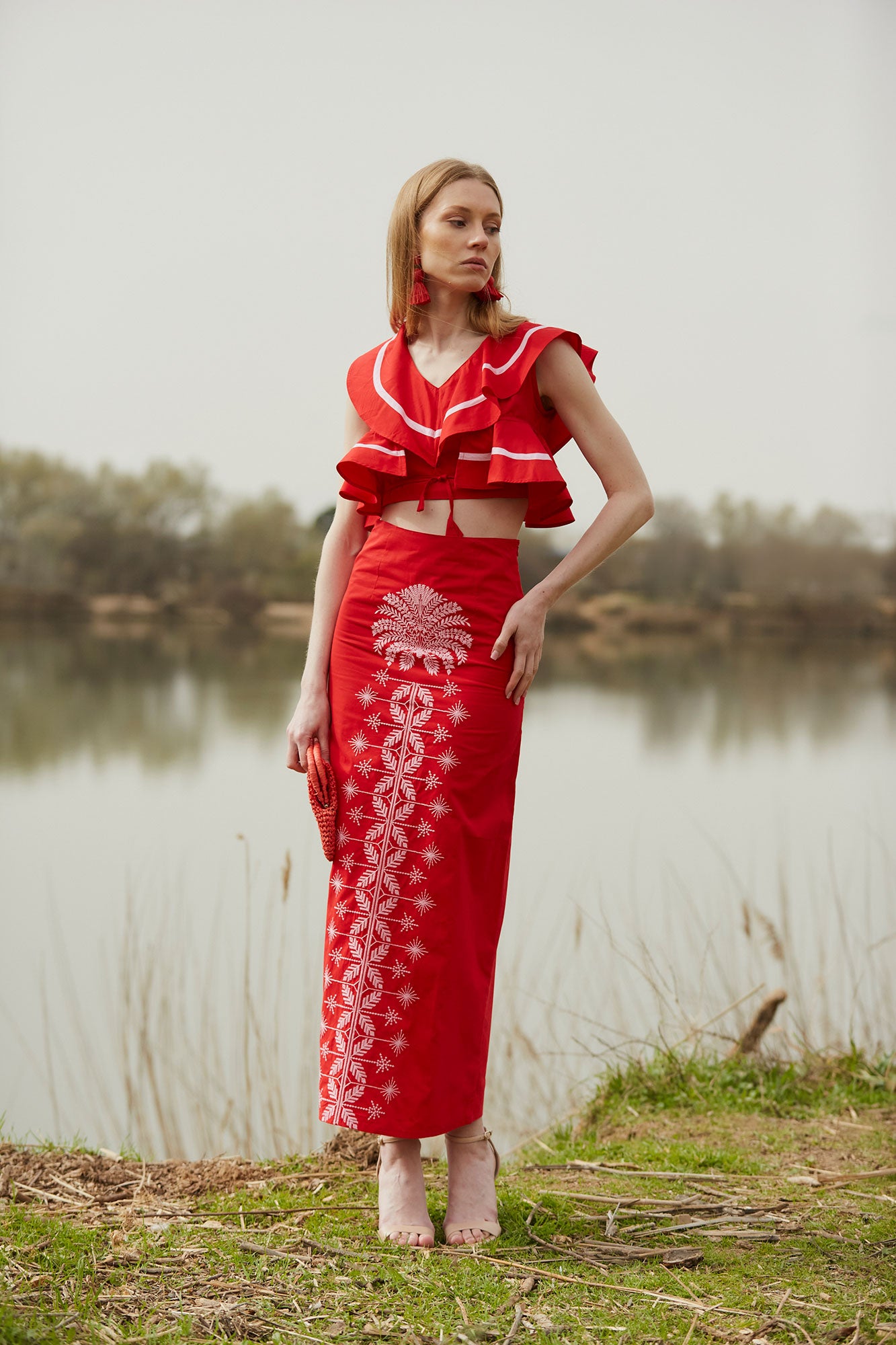 CONJUNTO MALDIVAS ROJO