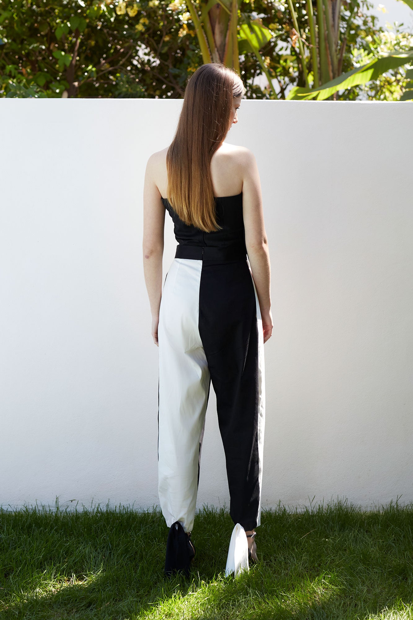 PANTALON ST.028 BLANCO/NEGRO