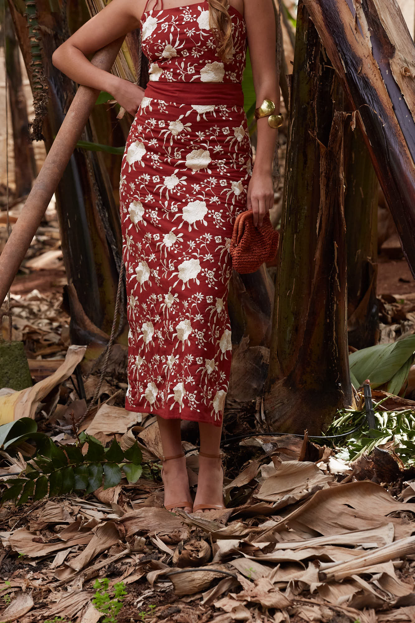 LORENZA TERRACOTTA SKIRT