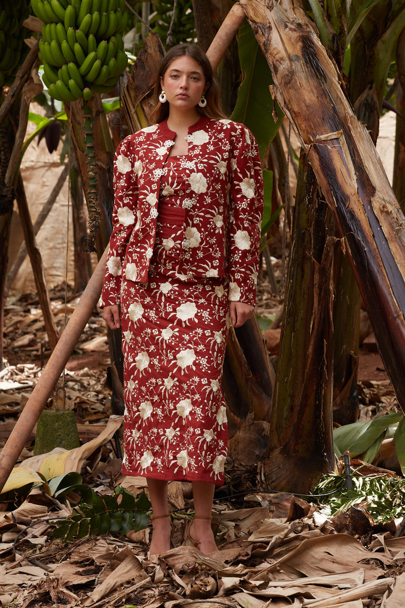 LORENZA TERRACOTTA SKIRT