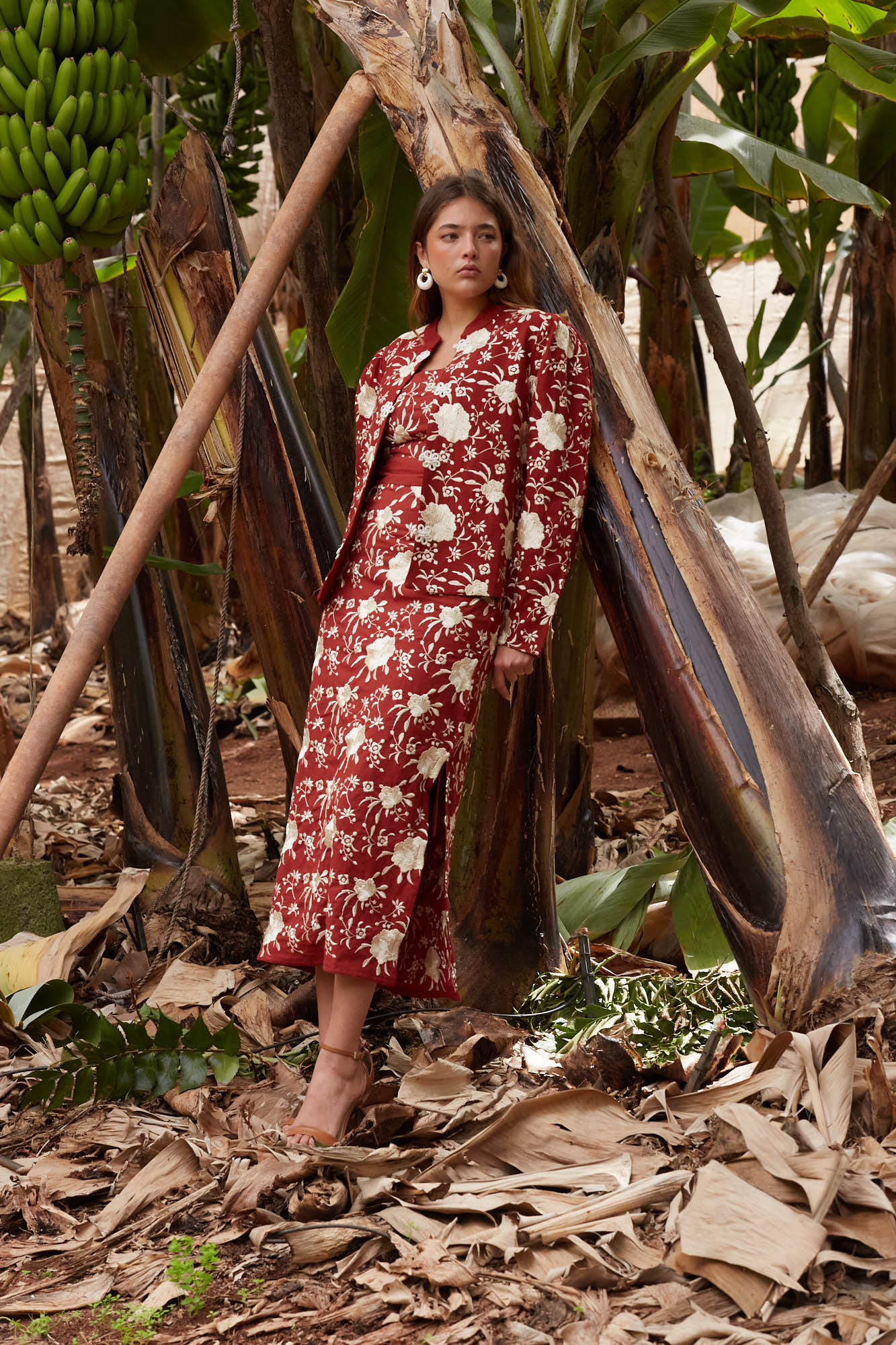 FALDA LORENZA TERRACOTA