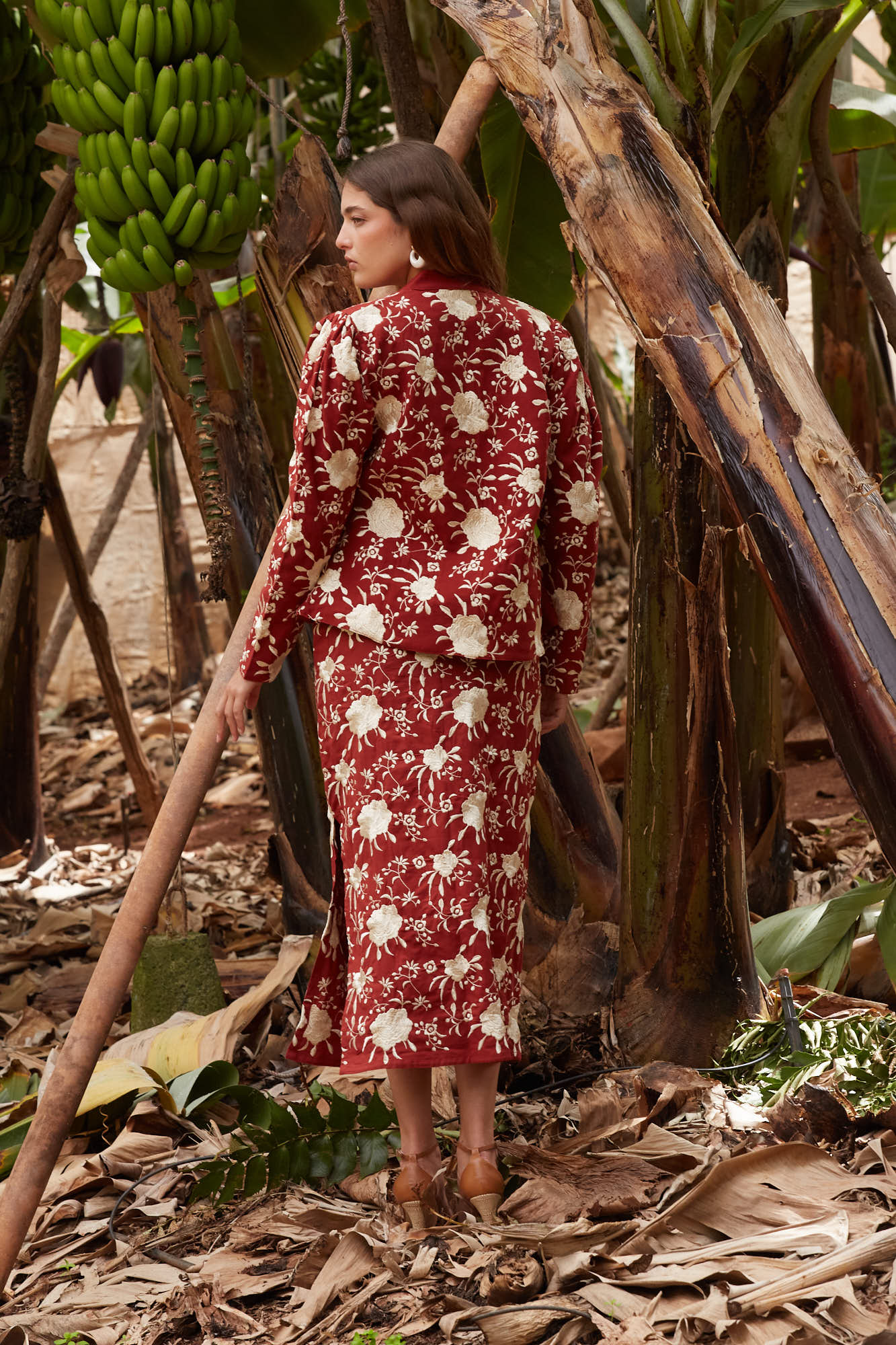 LORENZA TERRACOTTA SKIRT