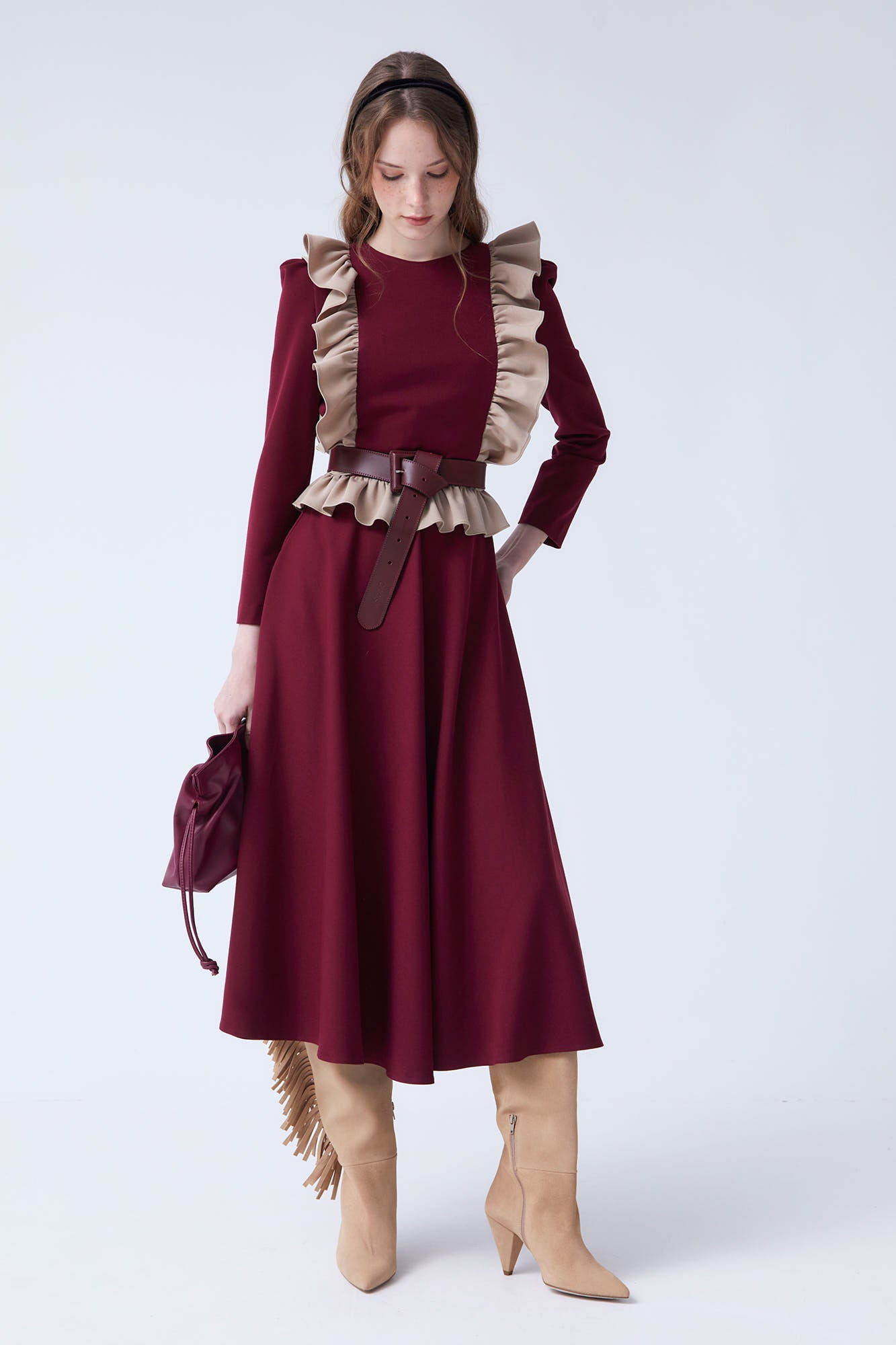 VESTIDO AMELIE BURDEOS