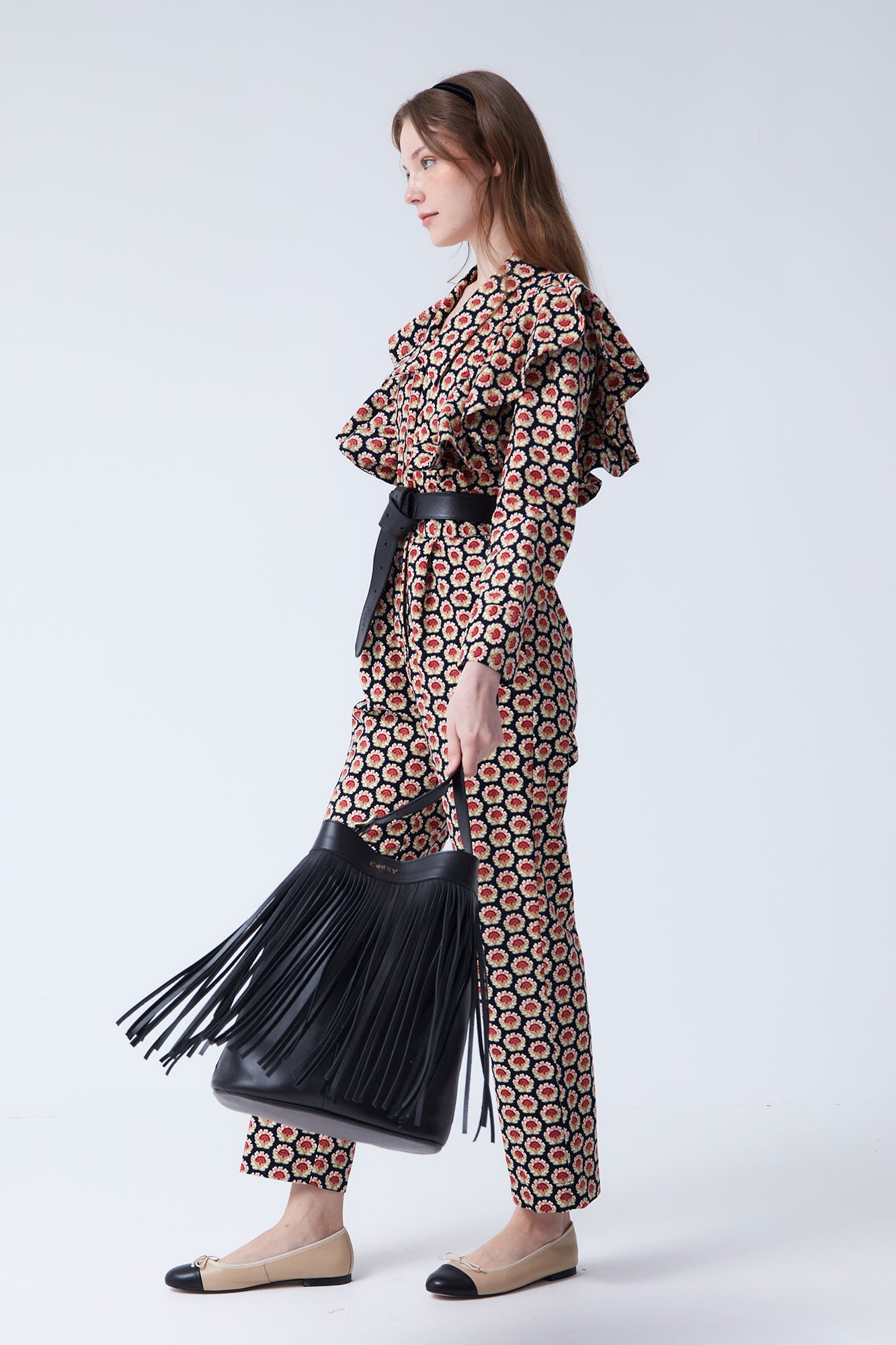 BLACK FRINGE BAG
