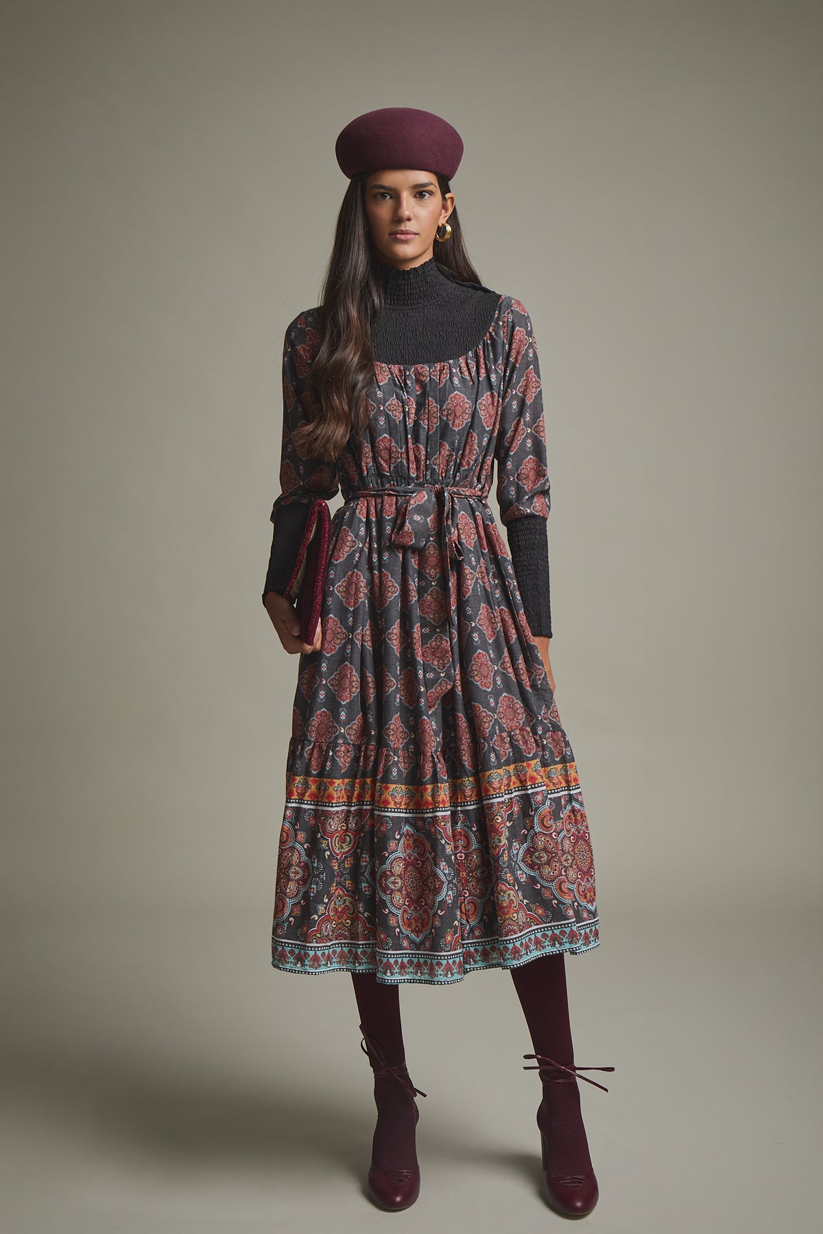 VESTIDO CIELA MARRON