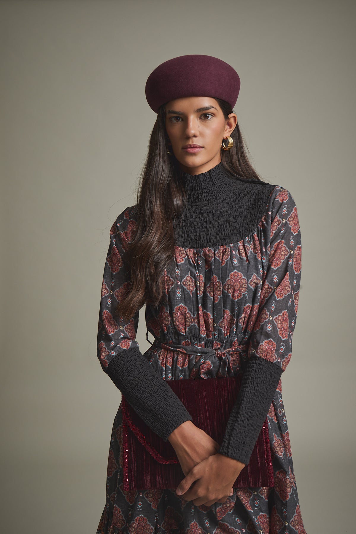 VESTIDO CIELA MARRON